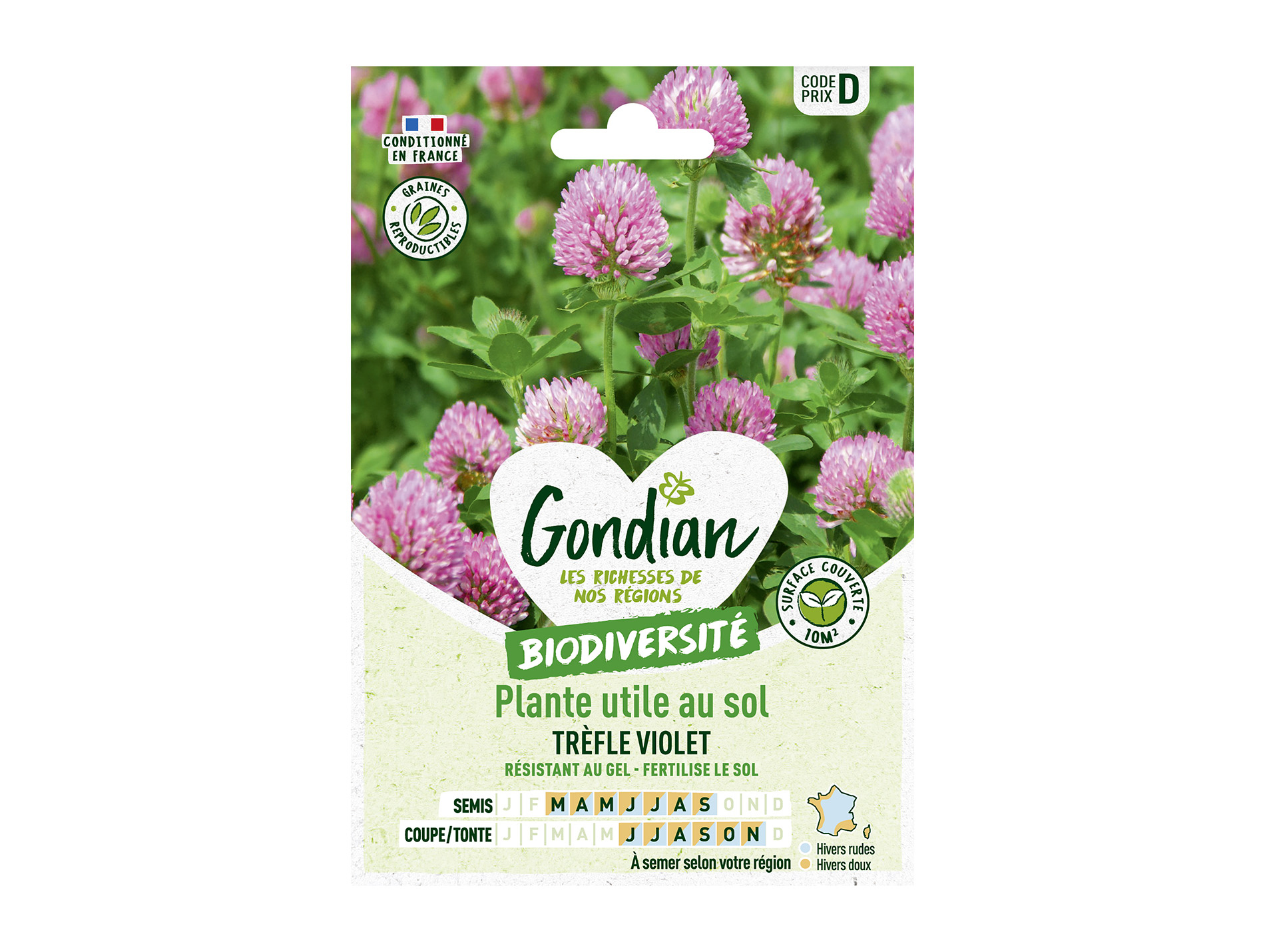 Trèfle violet GONDIAN Série D 10m²