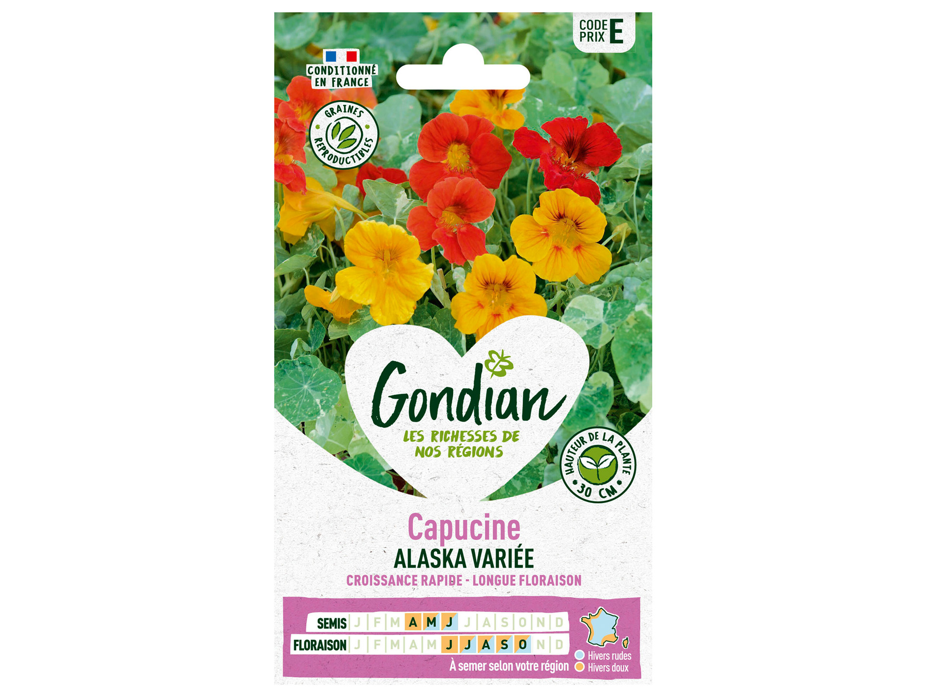 Capucine Alaska variée GONDIAN Série E