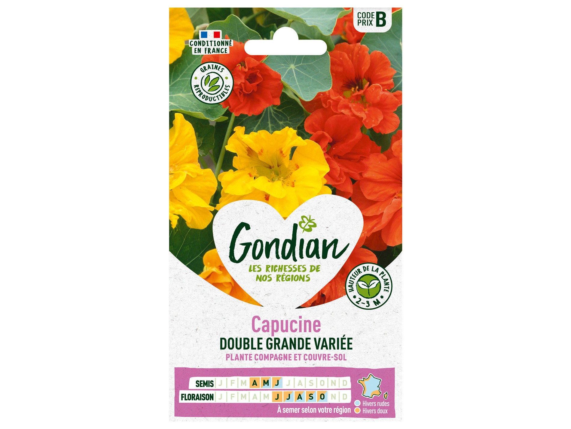 Capucine double grande variée GONDIAN Série B