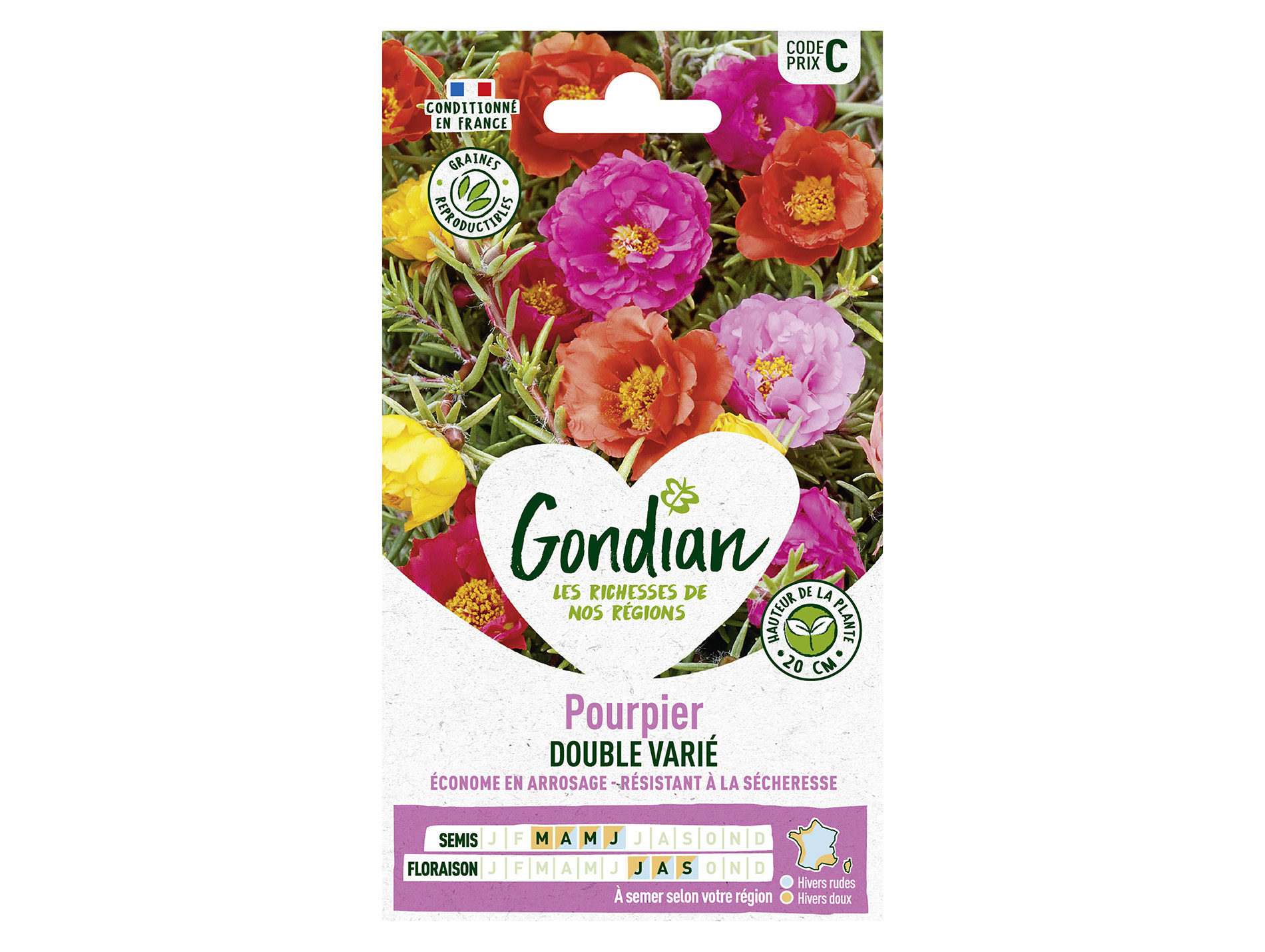 Pourpier double varié GONDIAN Série C