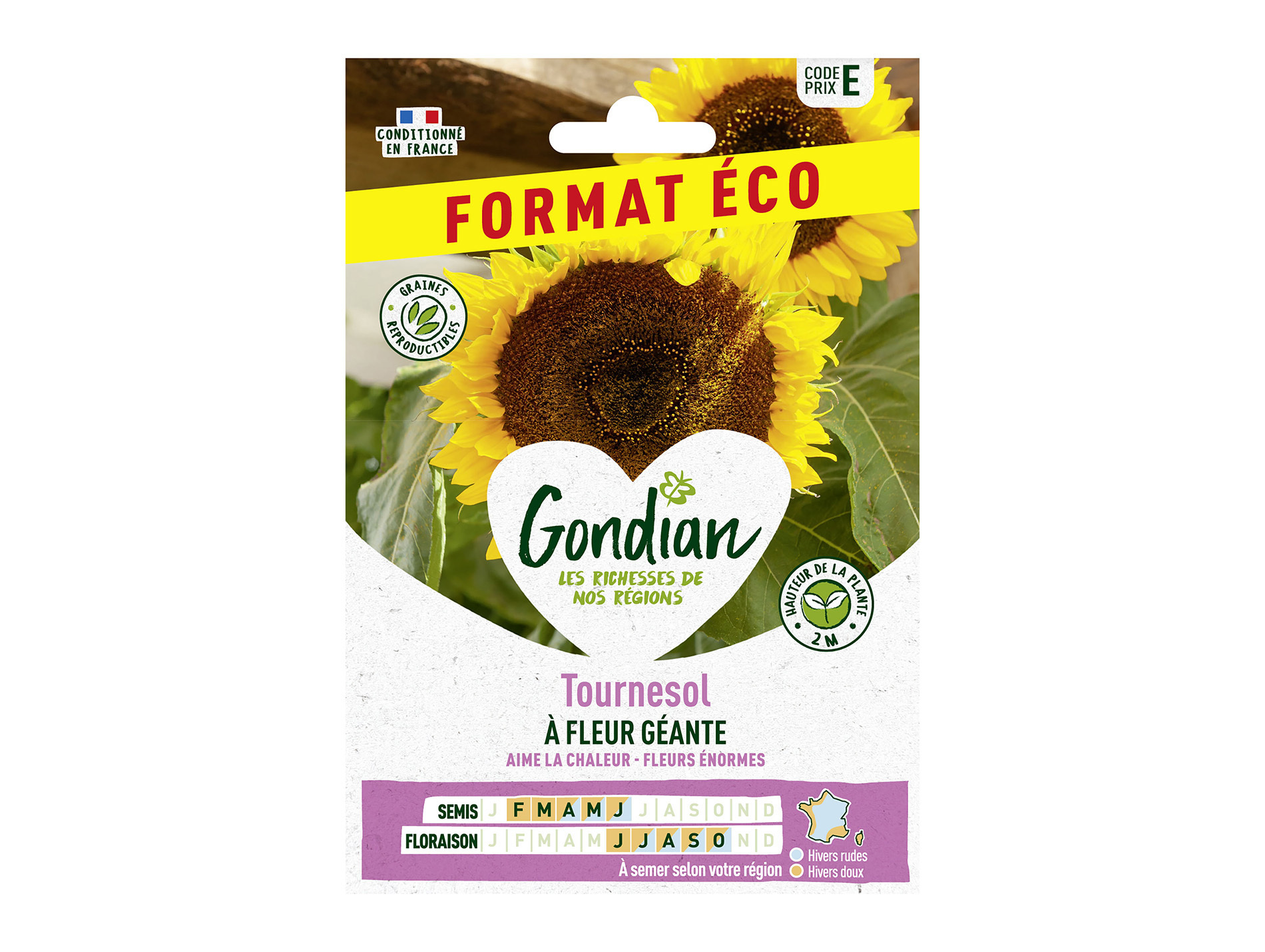 Tournesol Fleur Géante éco GONDIAN Série E