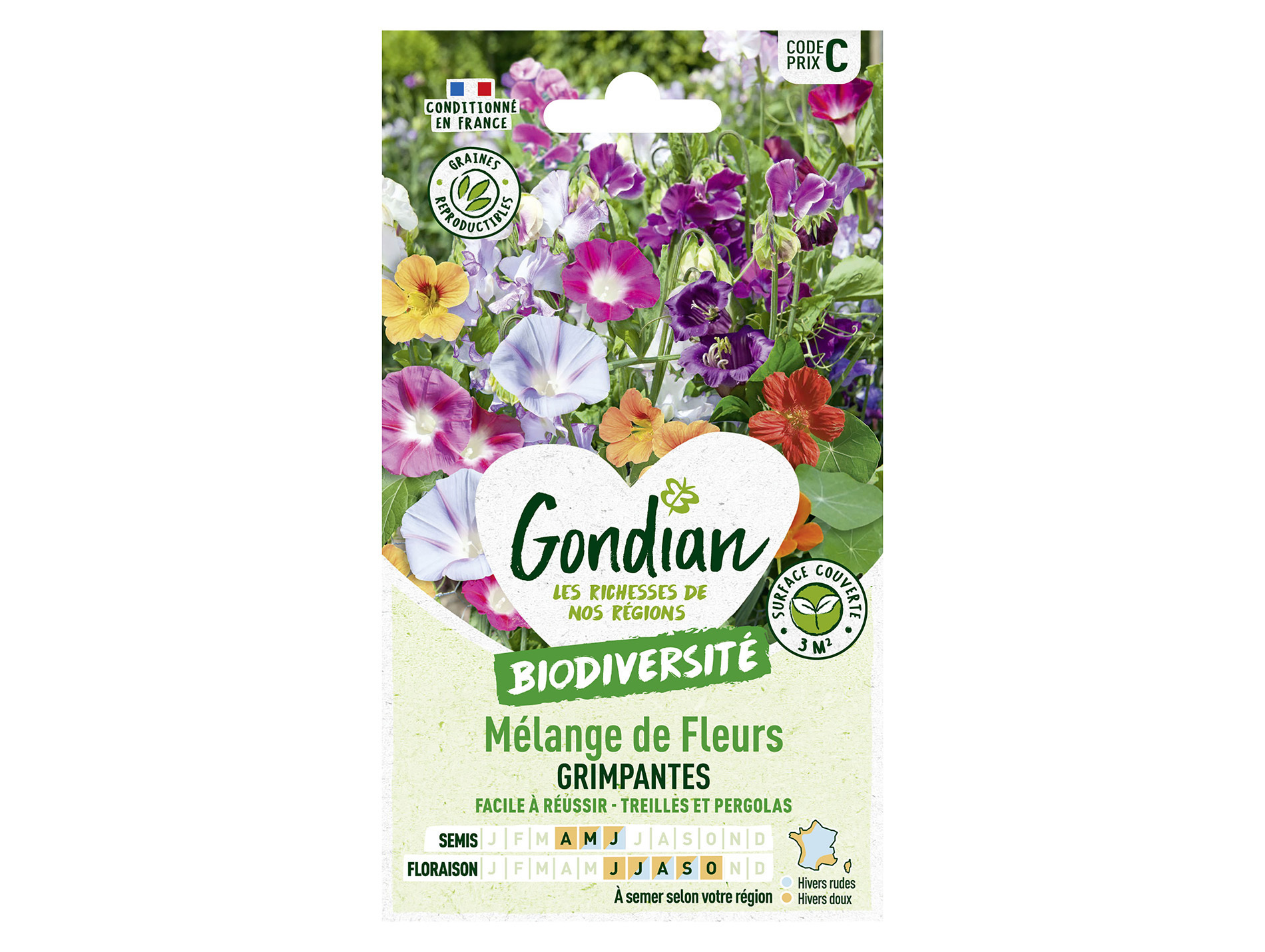 Mélange de fleurs grimpantes GONDIAN Série C
