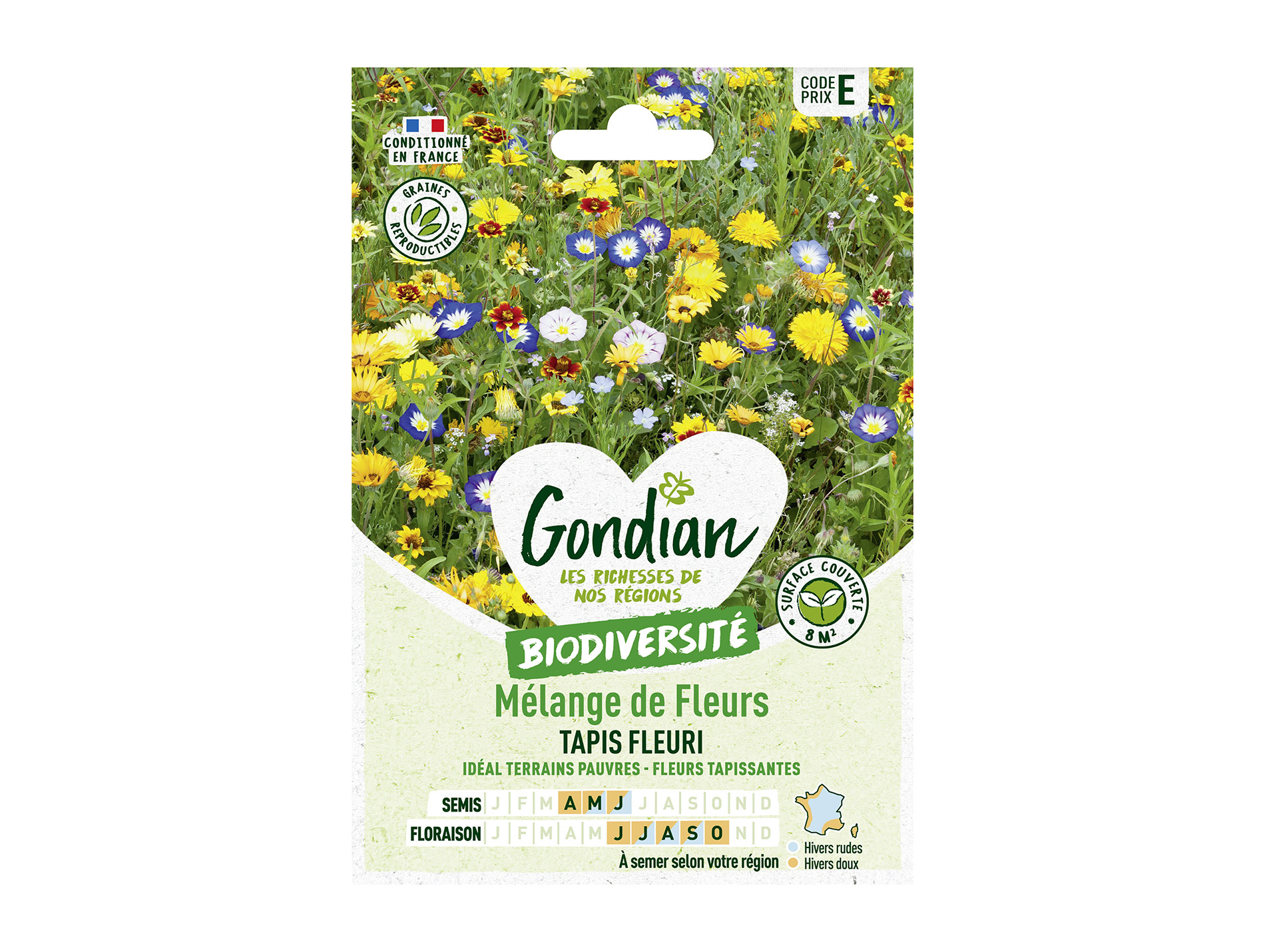 Mélange de fleurs tapi fleuri GONDIAN Série E