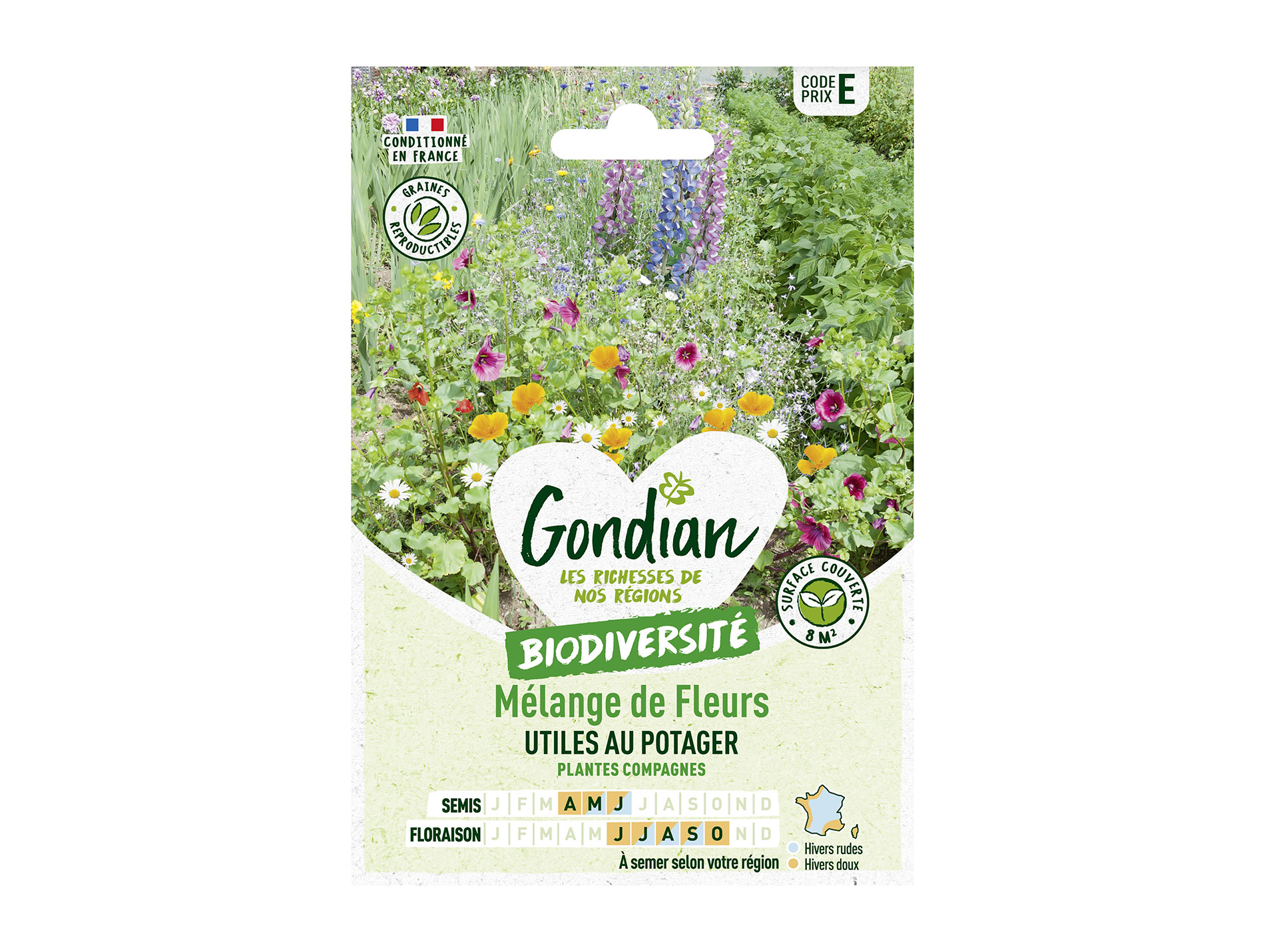 Mélange de fleurs utiles au potager GONDIAN Série E