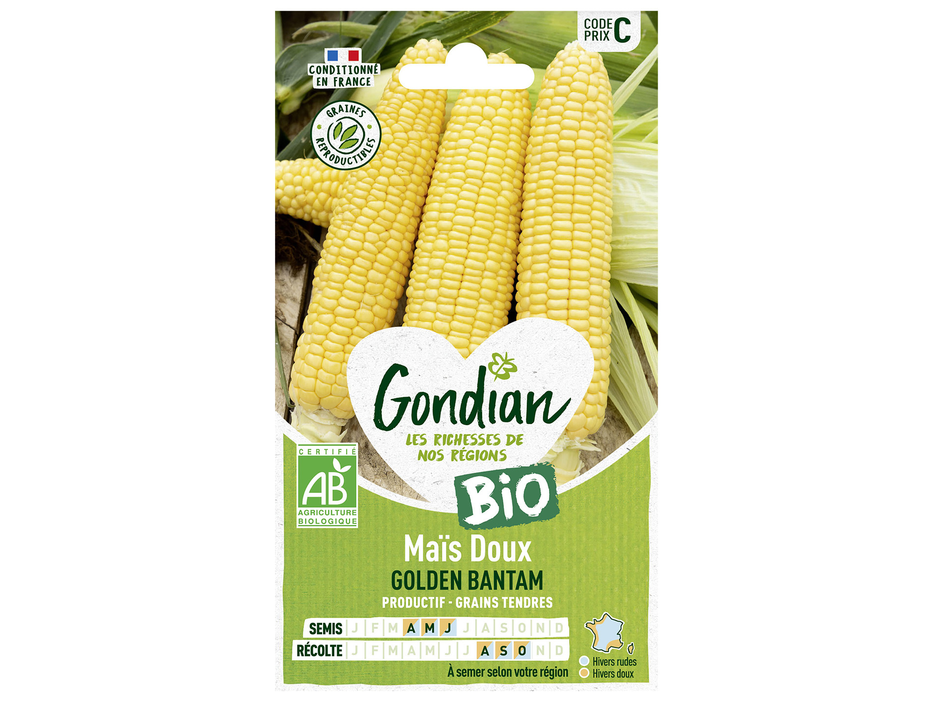 Maïs golden Batam bio GONDIAN Série C