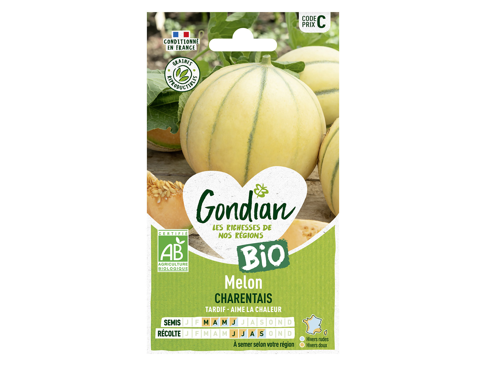 Melon Charentais bio GONDIAN Série C