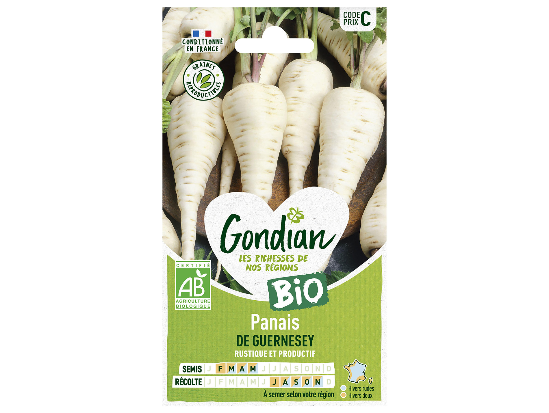 Panais de Guernesey bio GONDIAN Série C