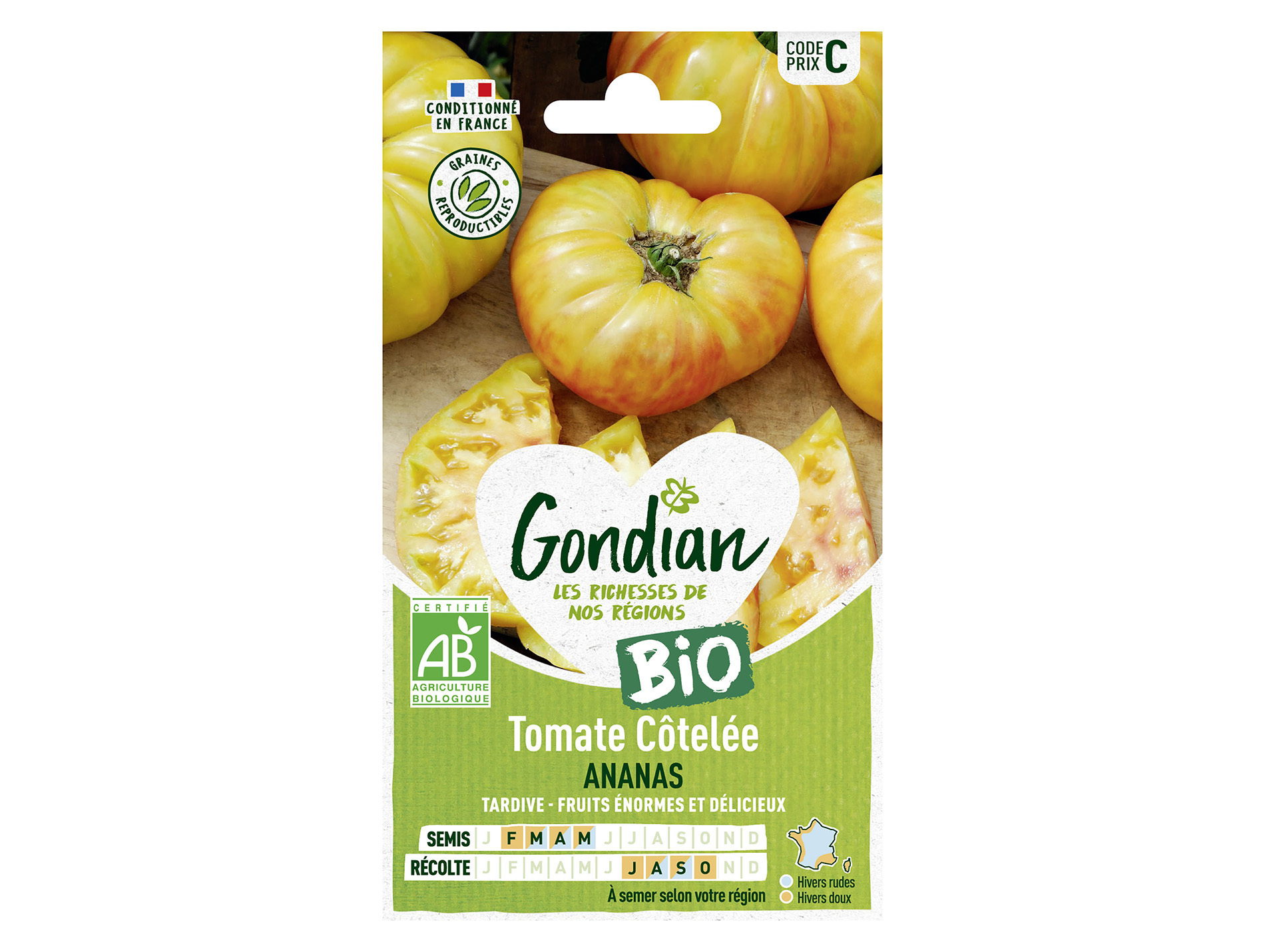 Tomate Ananas bio GONDIAN Série C