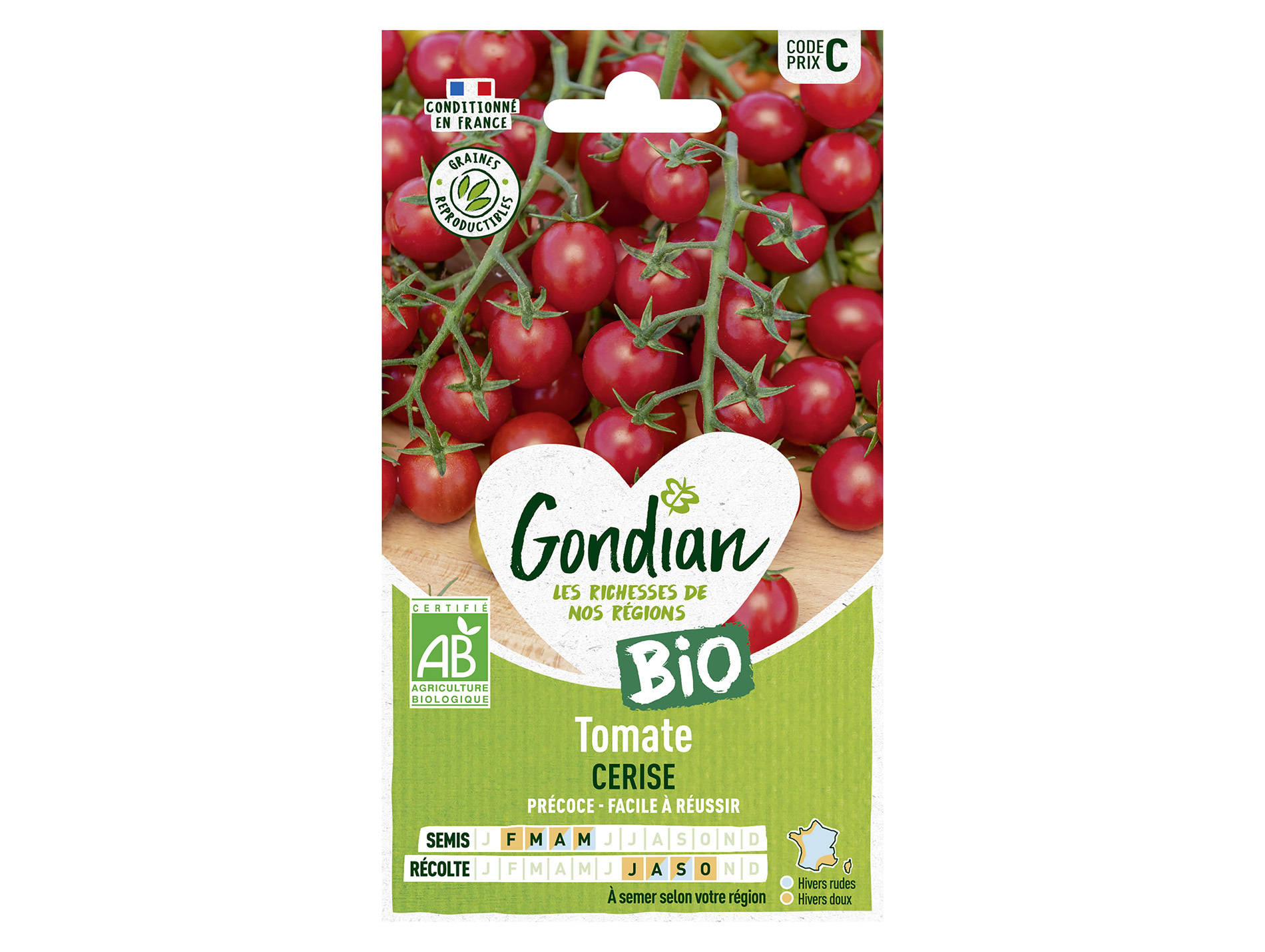 Tomate cerise bio GONDIAN Série C