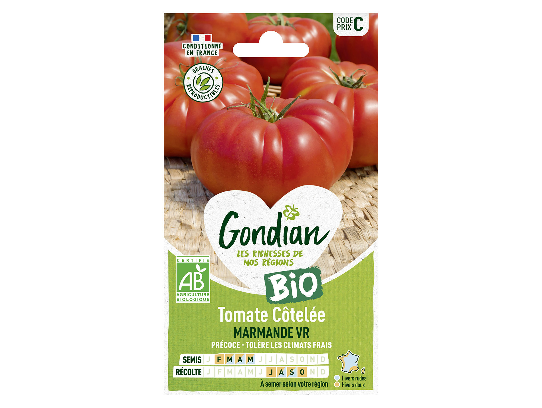 Tomate Marmande VR bio GONDIAN Série C