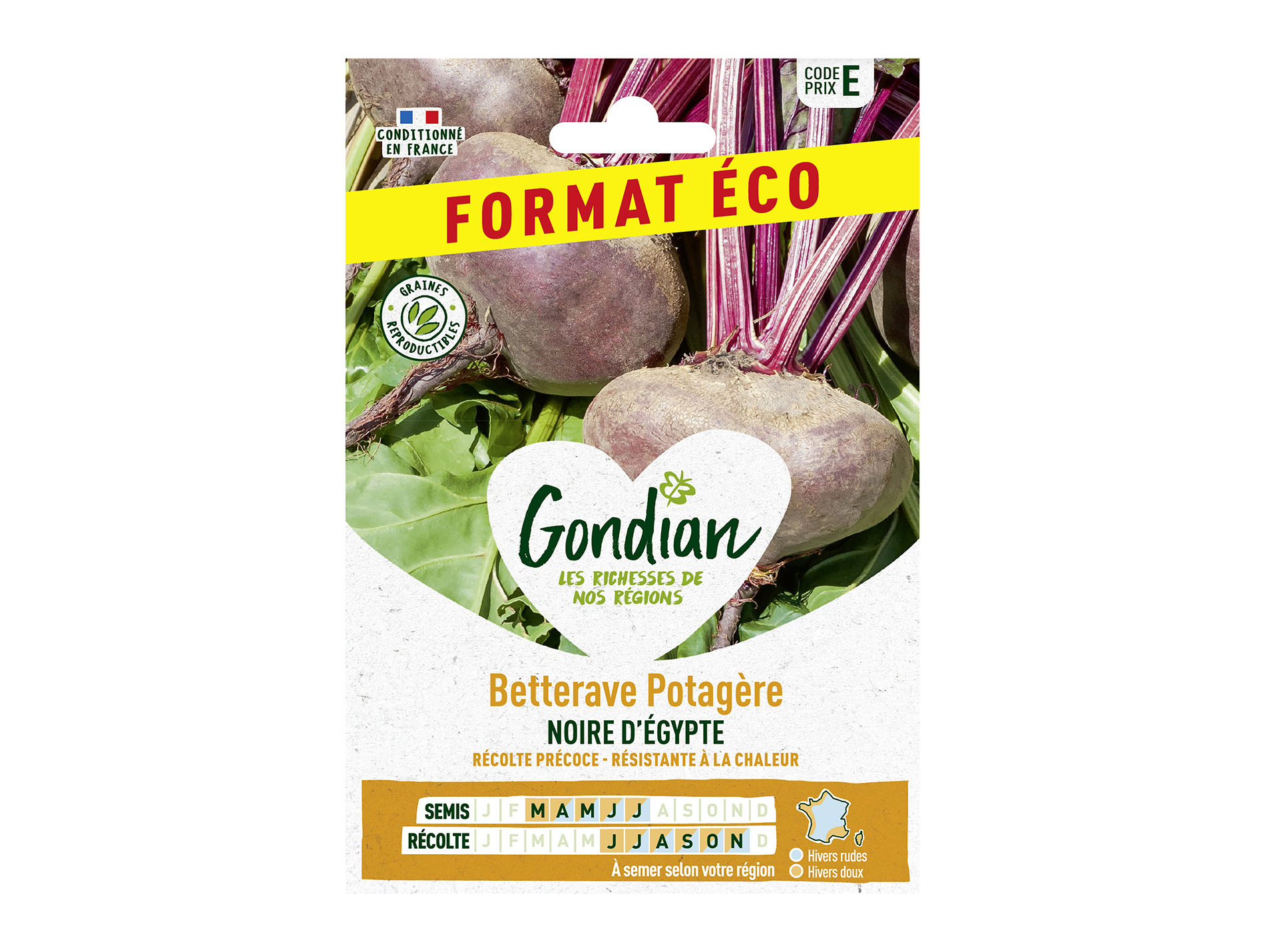 Betterave potagère noire Egypte éco GONDIAN Série C