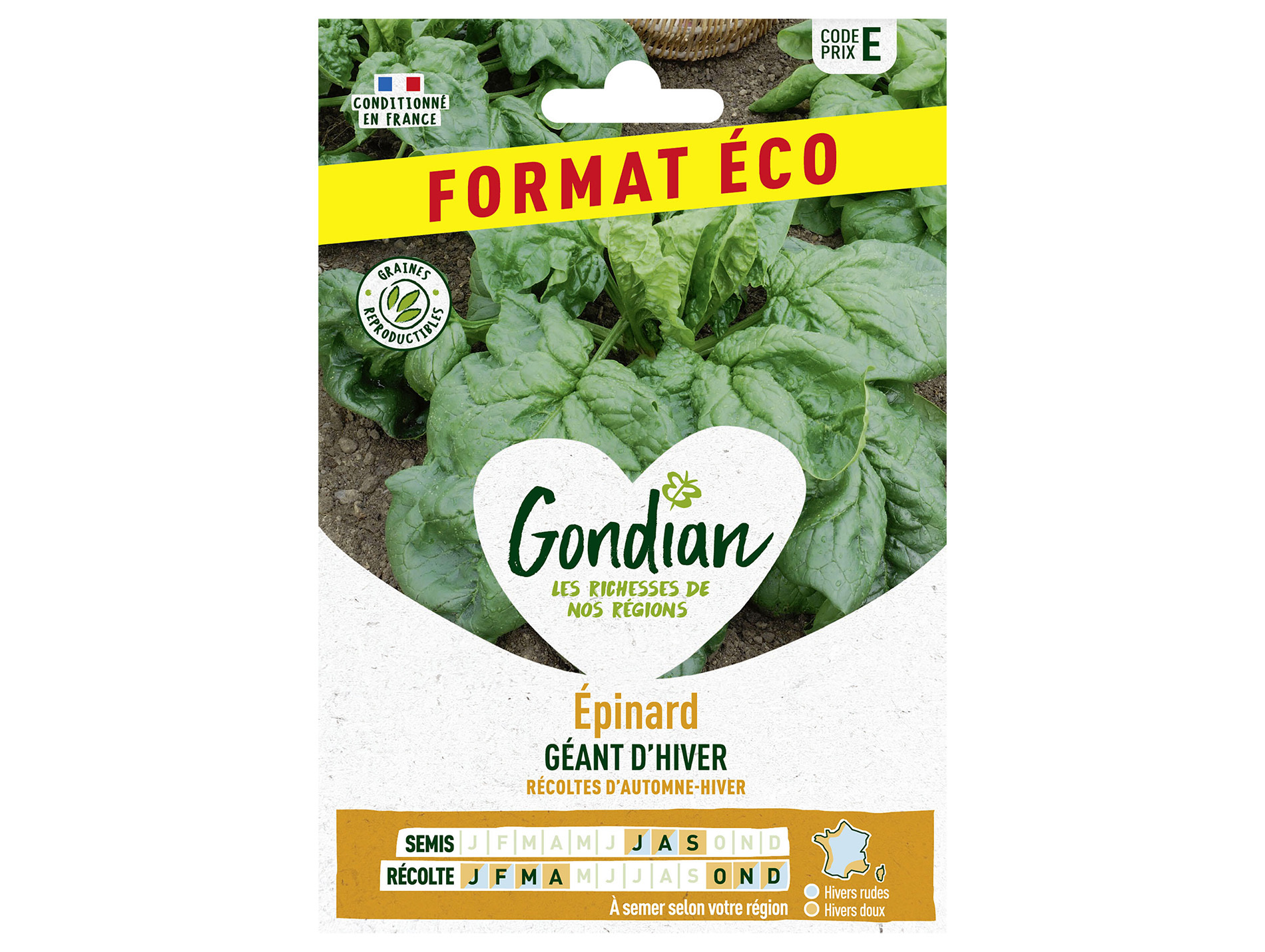 Epinard Géant d'Hiver éco GONDIAN Série E