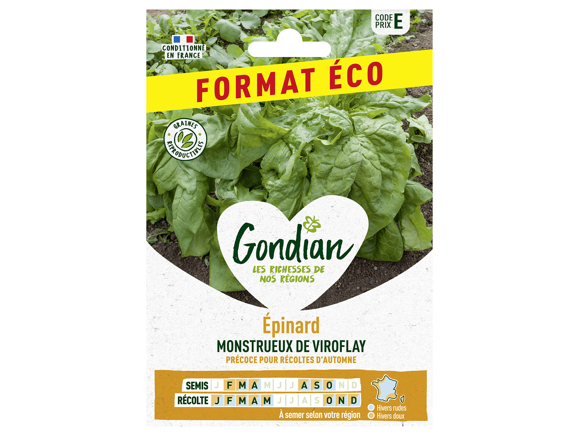 Epinard monstrueux de Viroflay éco GONDIAN Série E