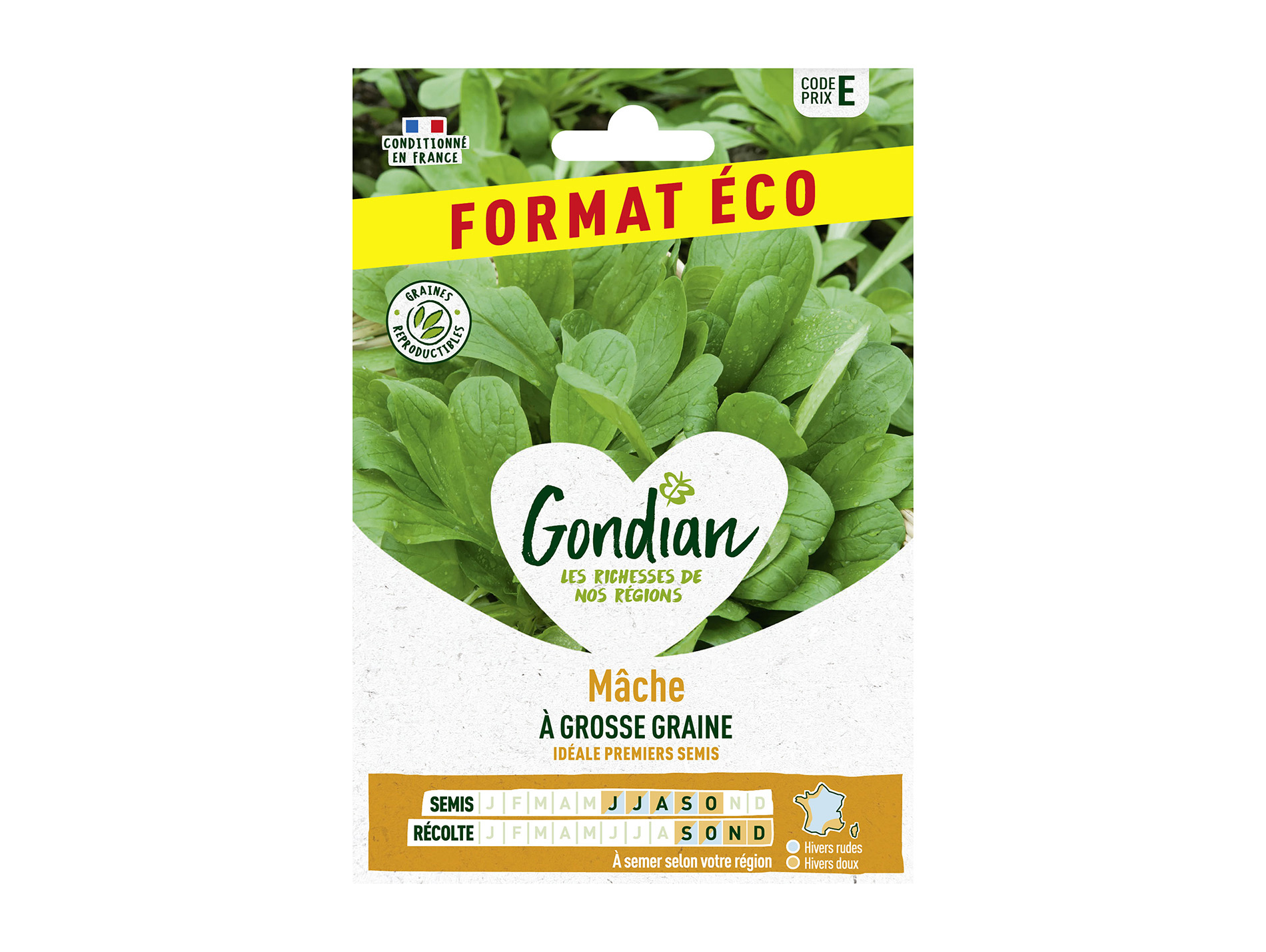 Mâche à grosse graine éco GONDIAN Série E