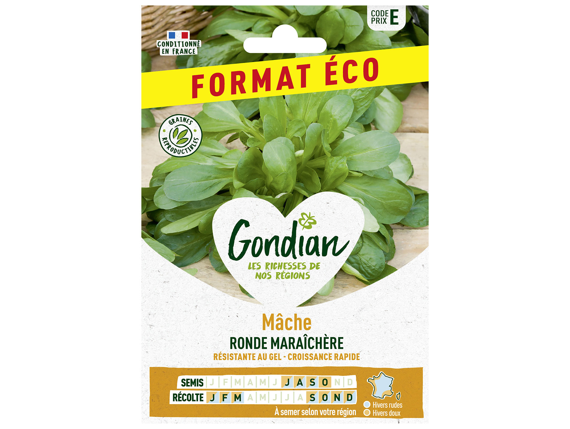 Mâche ronde maraîchère éco GONDIAN Série E