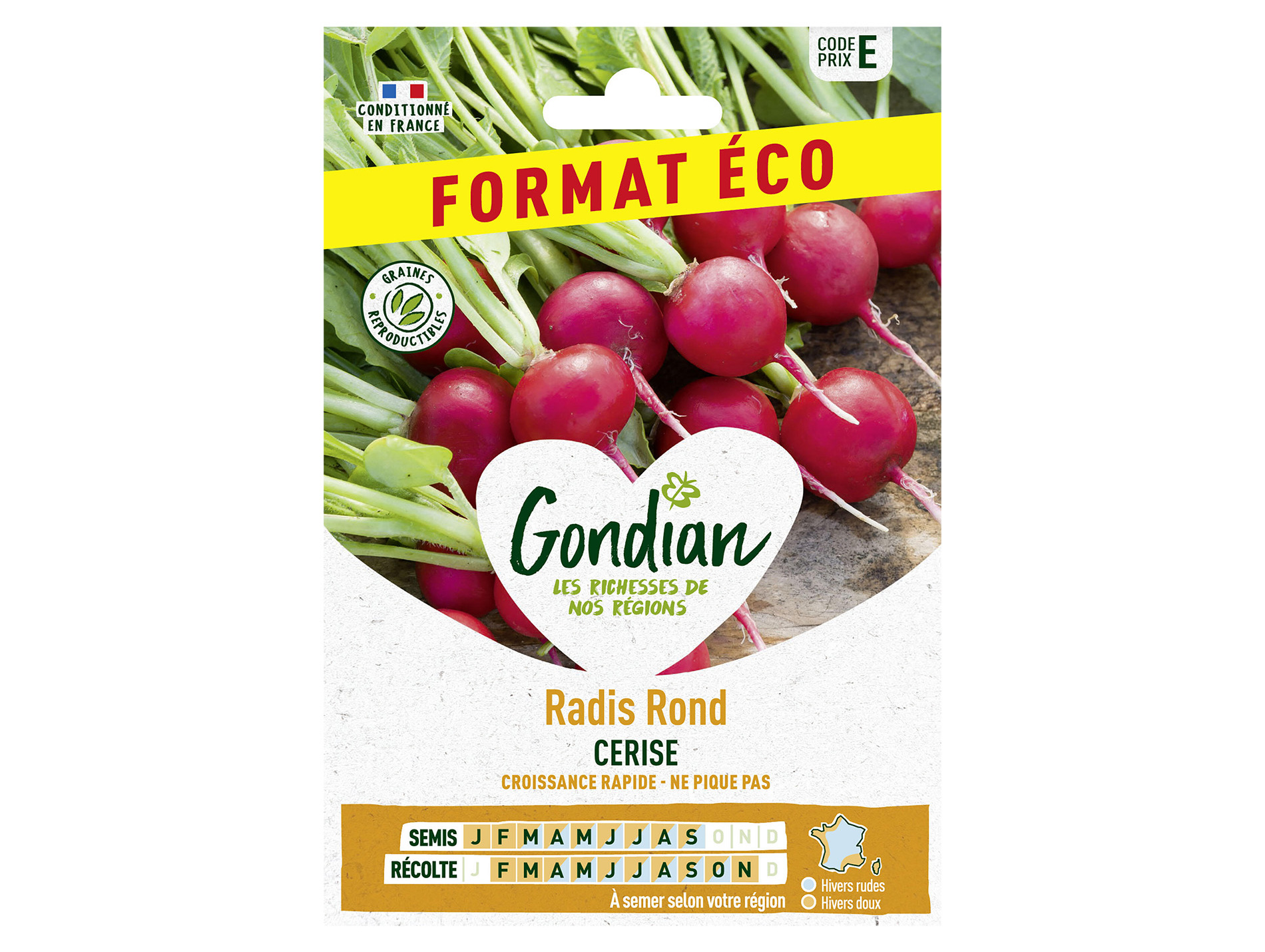 Radis rond Cerise éco GONDIAN Série E