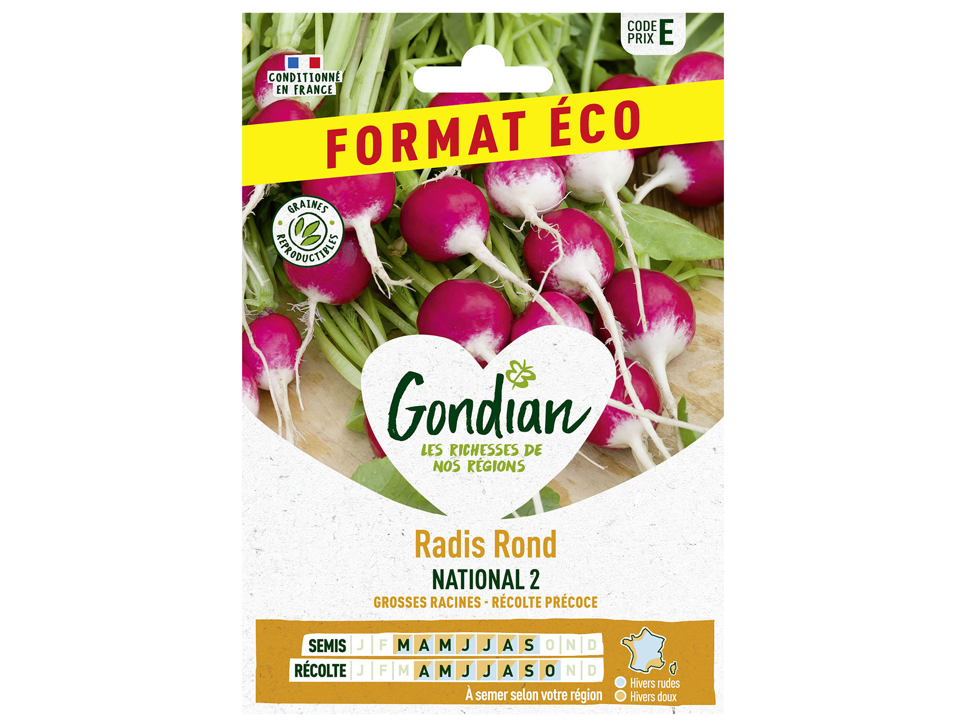 Radis rond National 2 éco GONDIAN Série E