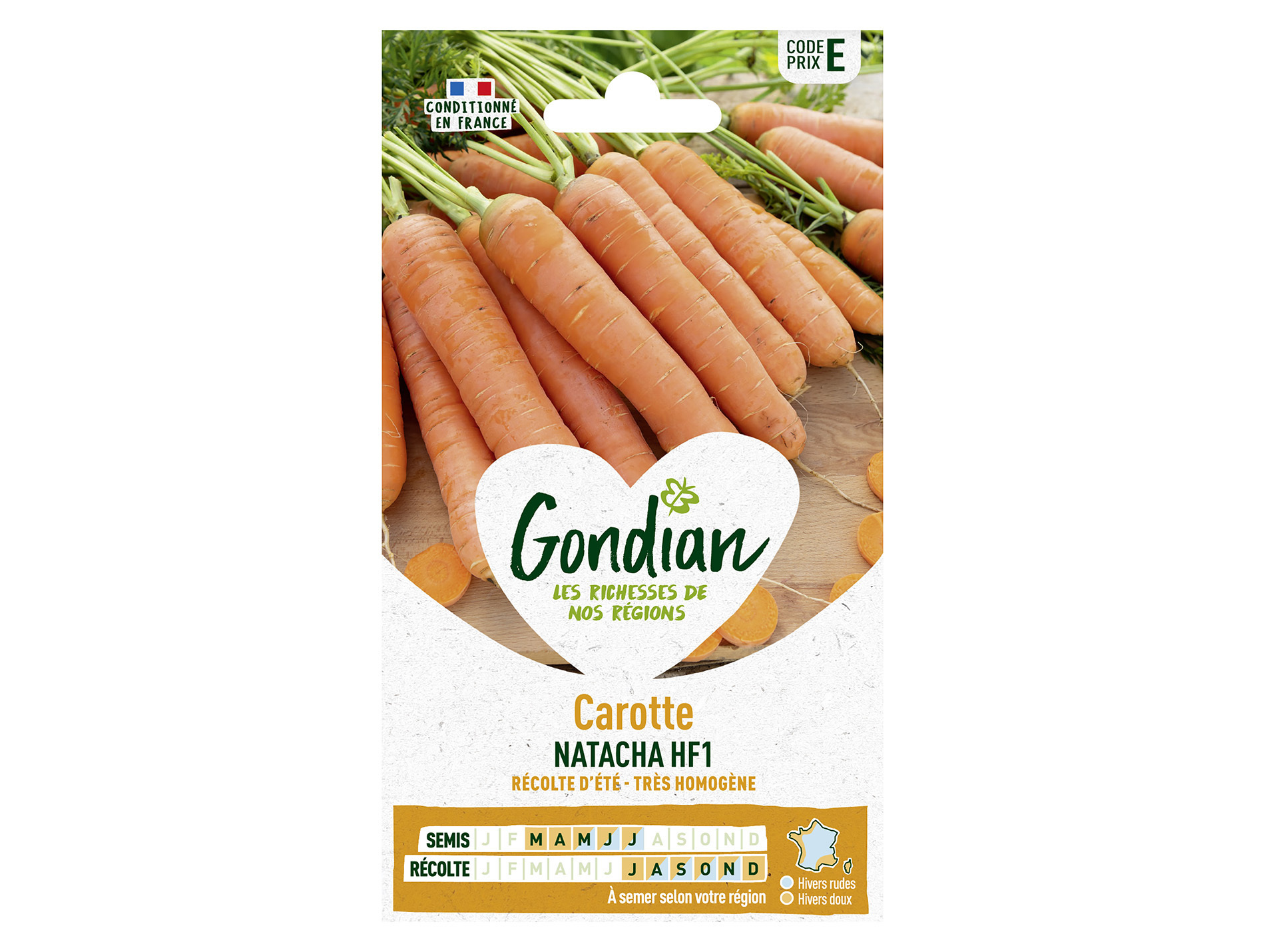 Carotte Natacha HF1 GONDIAN Série E