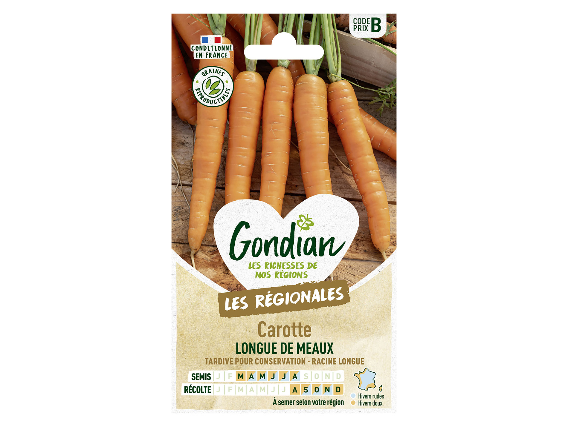 Carotte longue de Meaux GONDIAN Série B