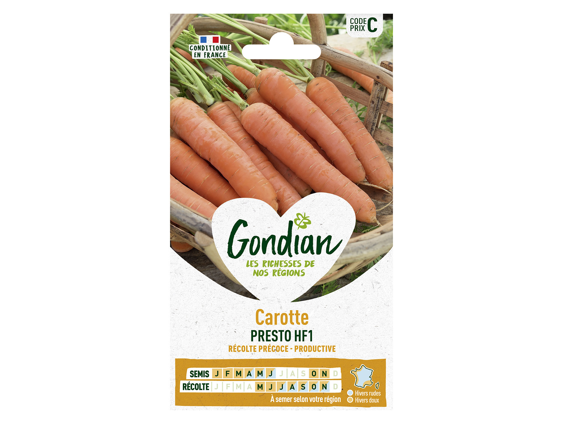 Carotte Presto HF1 GONDIAN Série C