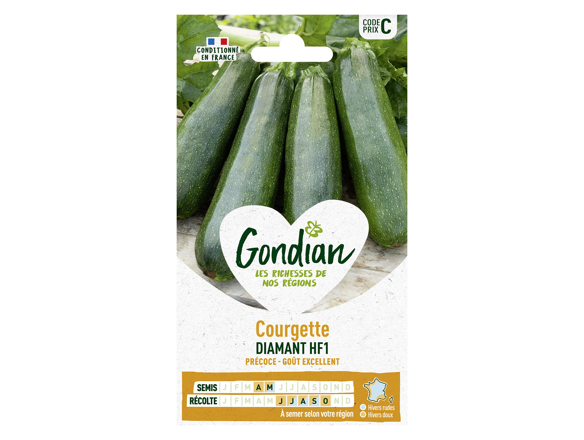 Courgette Diamant HF1 GONDIAN Série C