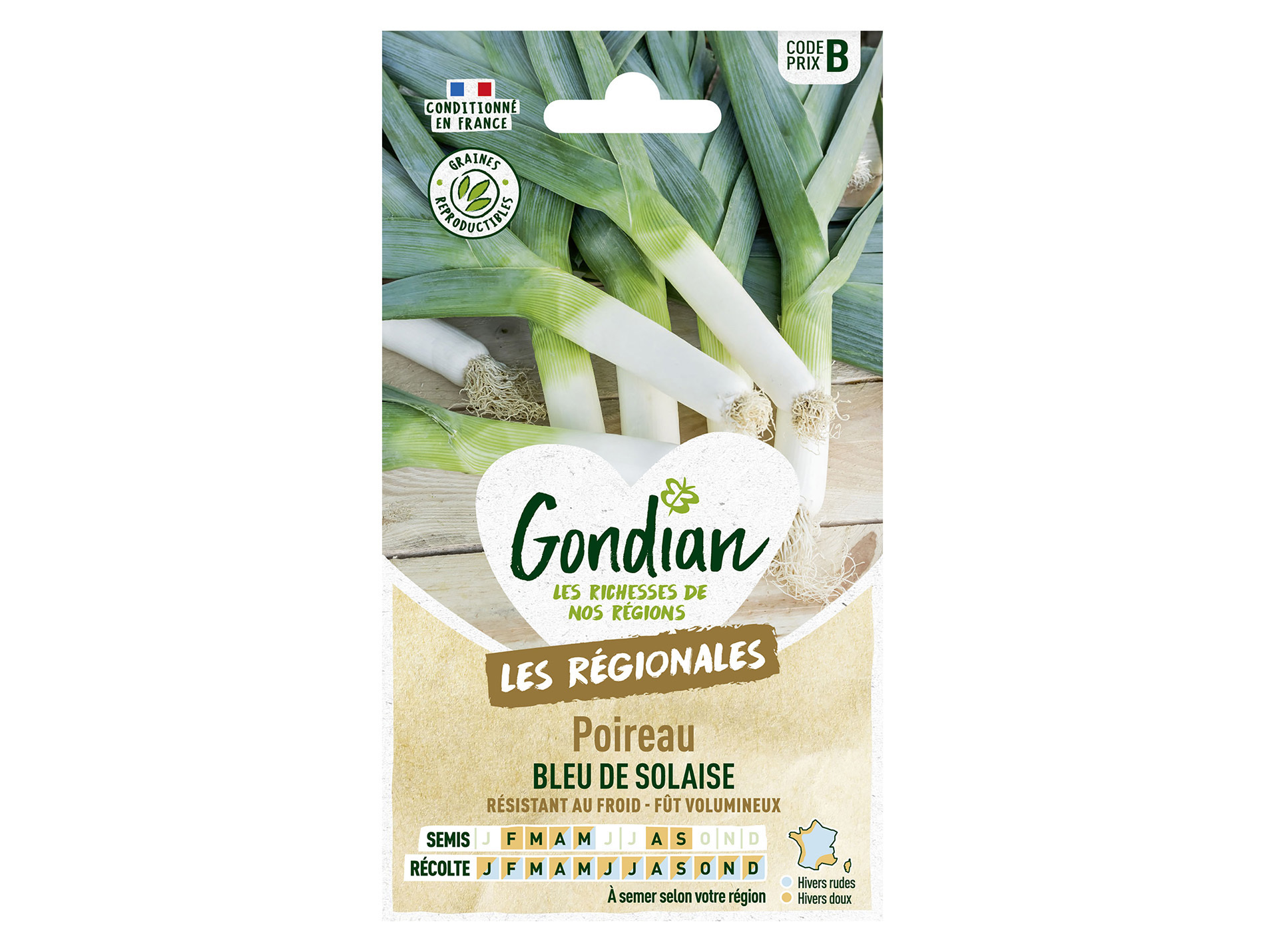 Poireau bleu de Solaise éco GONDIAN Série B