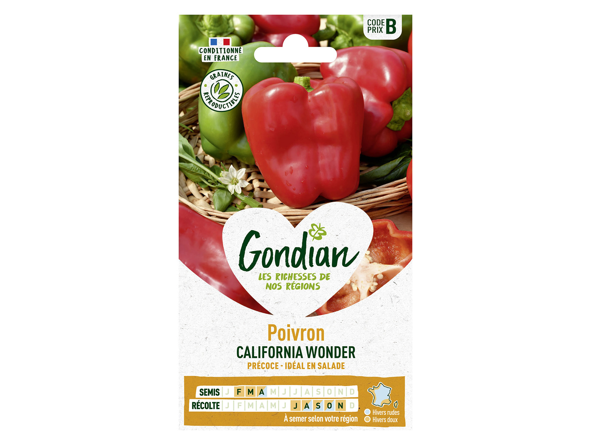 Poivron Yolo Wonder GONDIAN Série B