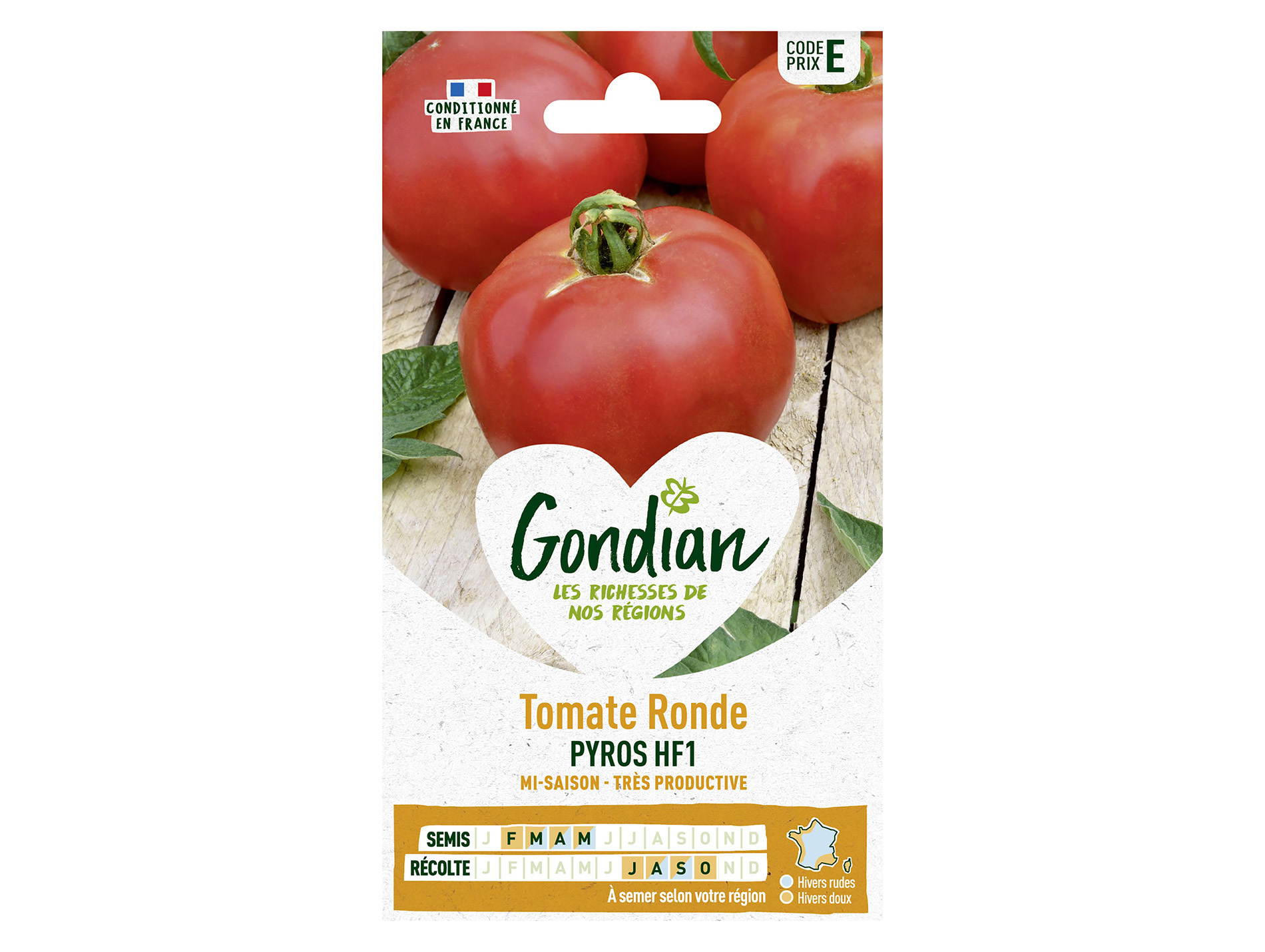 Tomate Pyros HF1 GONDIAN Série E