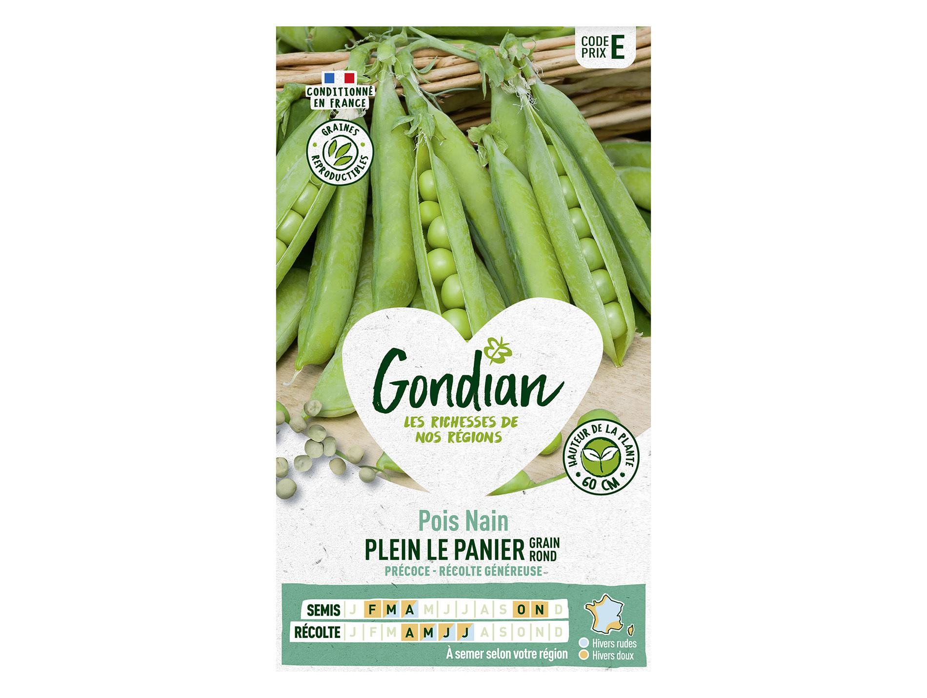 Pois nain Plein le Panier GONDIAN Série E
