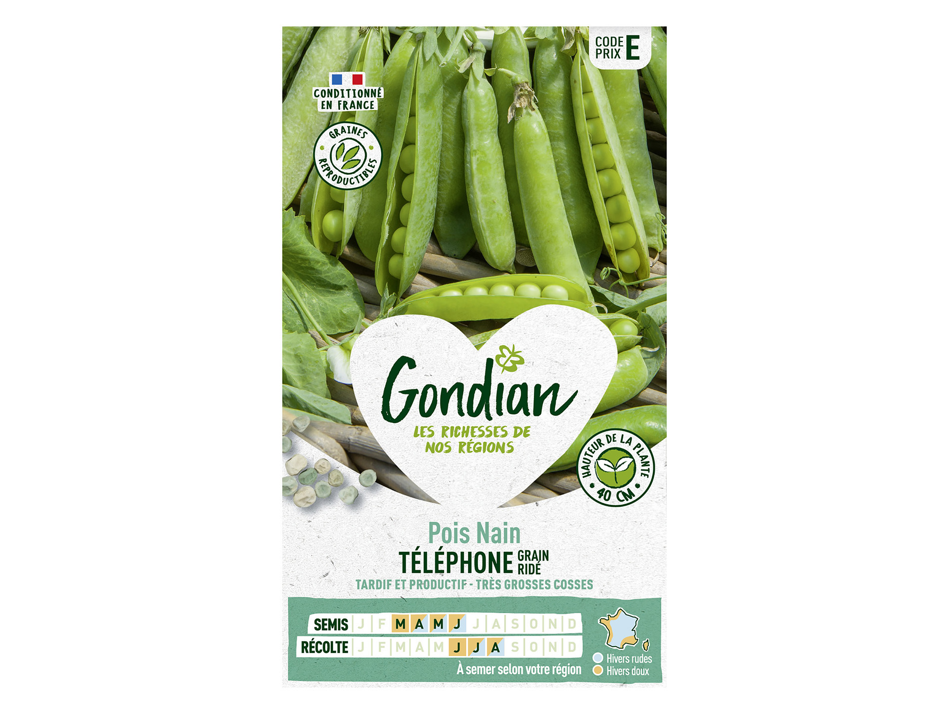 Pois nain Téléphone GONDIAN Série E