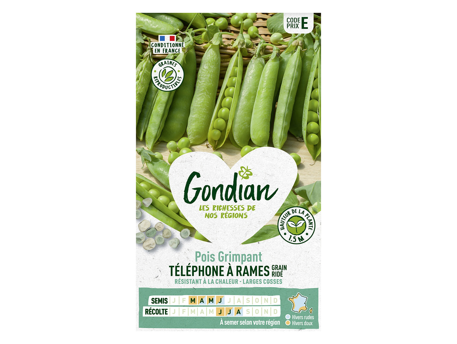 Pois grimpant Téléphone à Rames GONDIAN Série E