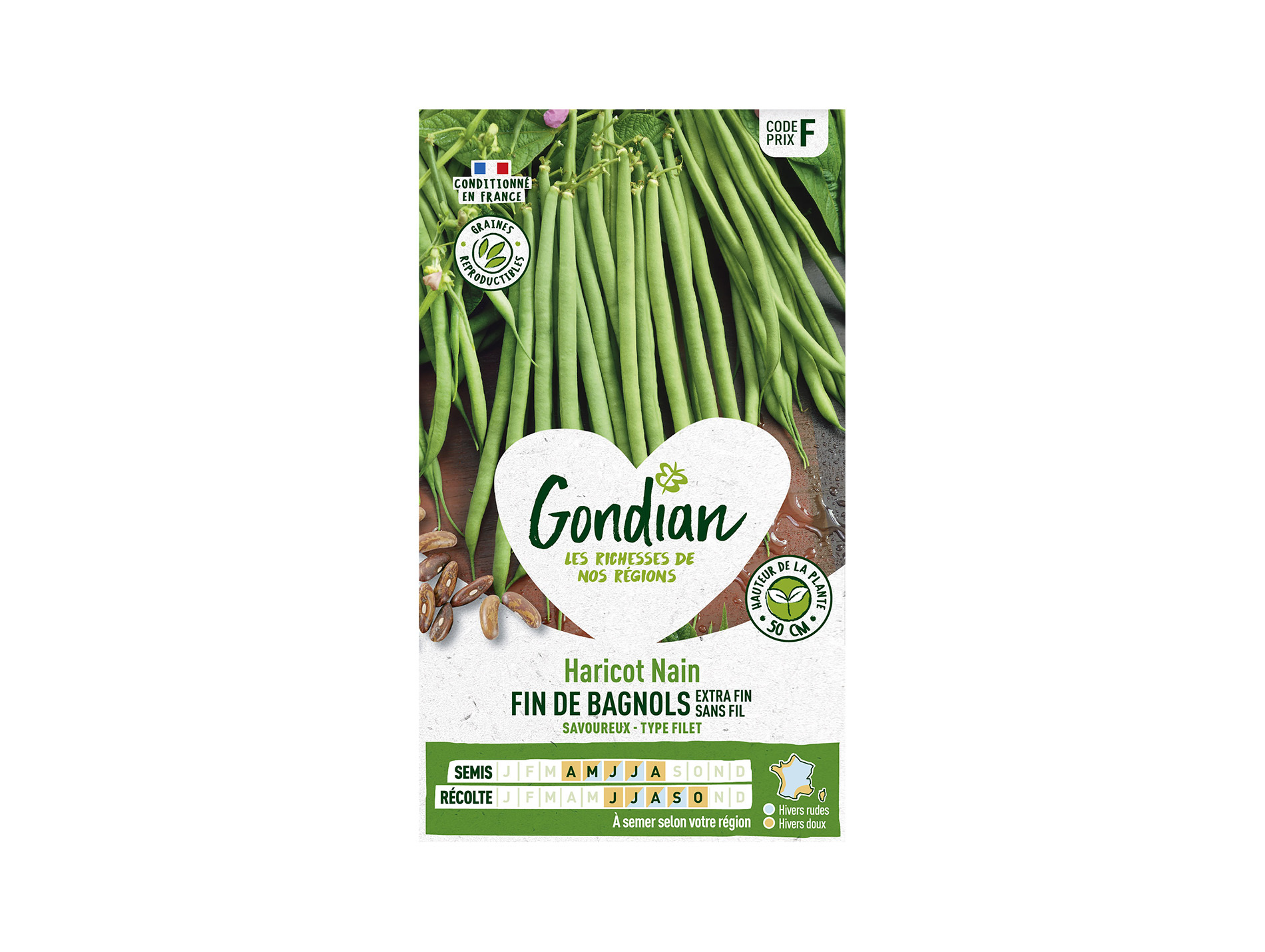 Haricot fin de Bagnols nain GONDIAN Série F