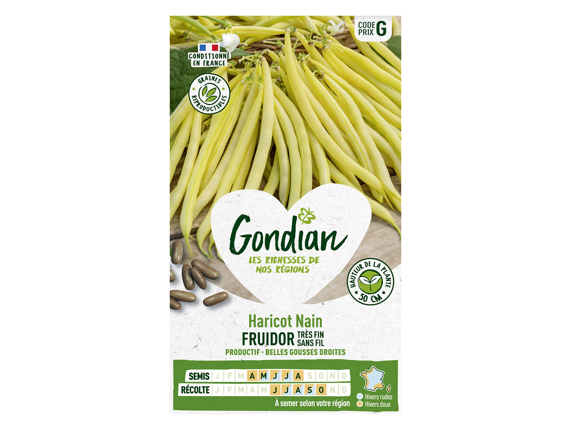 Haricot Fruidor nain sans fil GONDIAN Série G