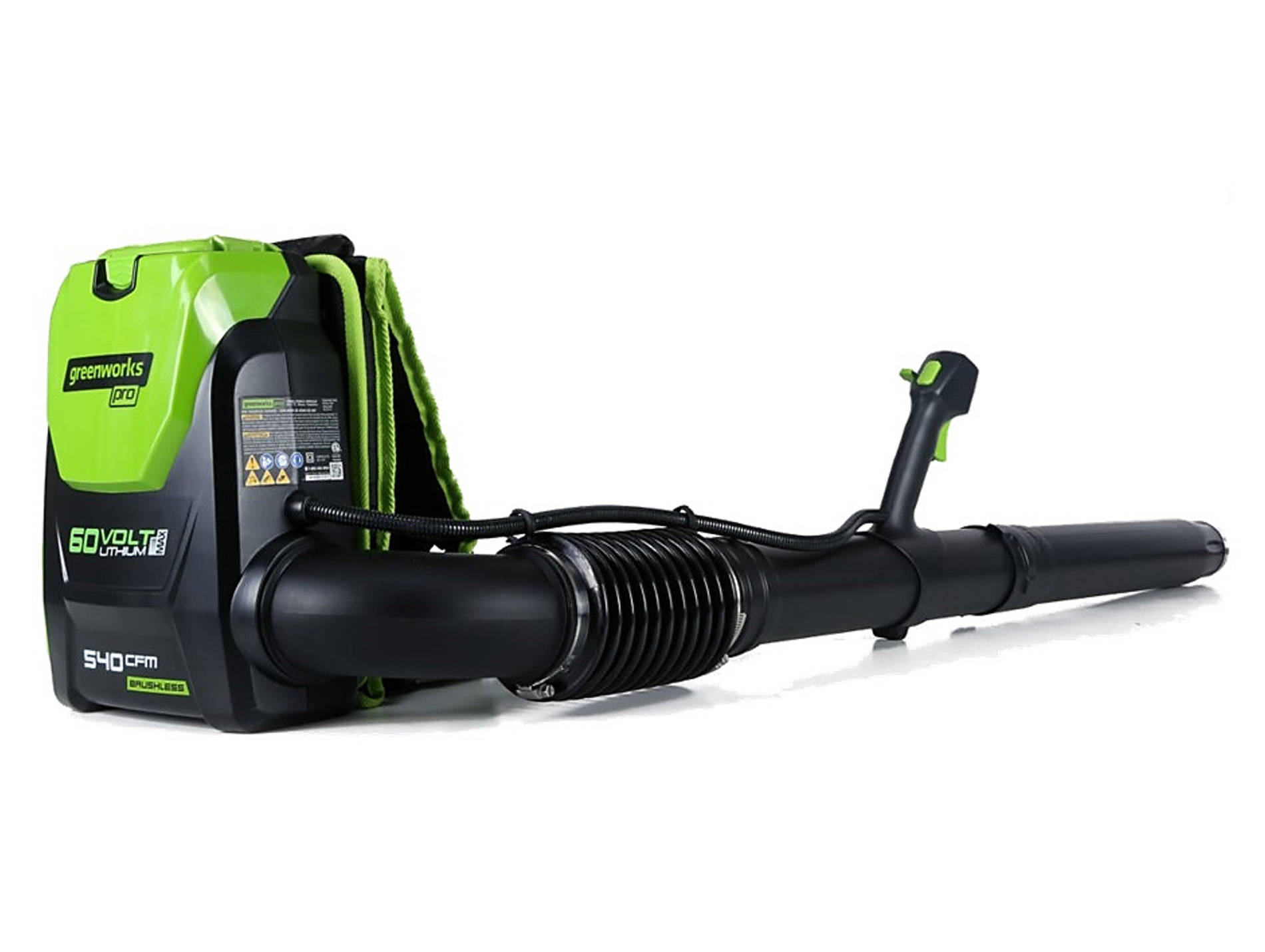 Souffleur à dos à batterie GREENWORKS GD60BPB 60V