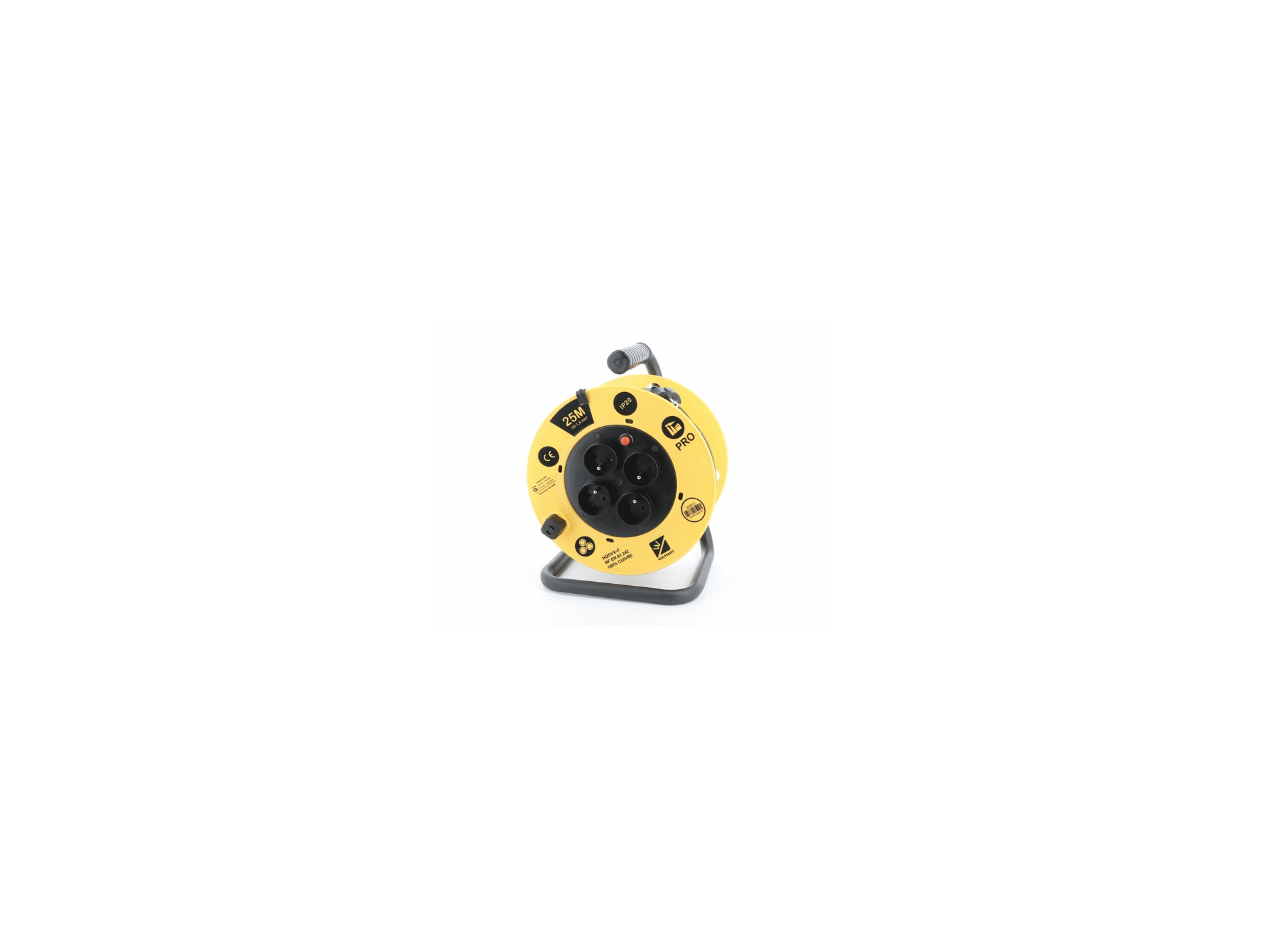 Enrouleur câble électrique WILMART HO7RN-F 3G 2,5mm² 25m