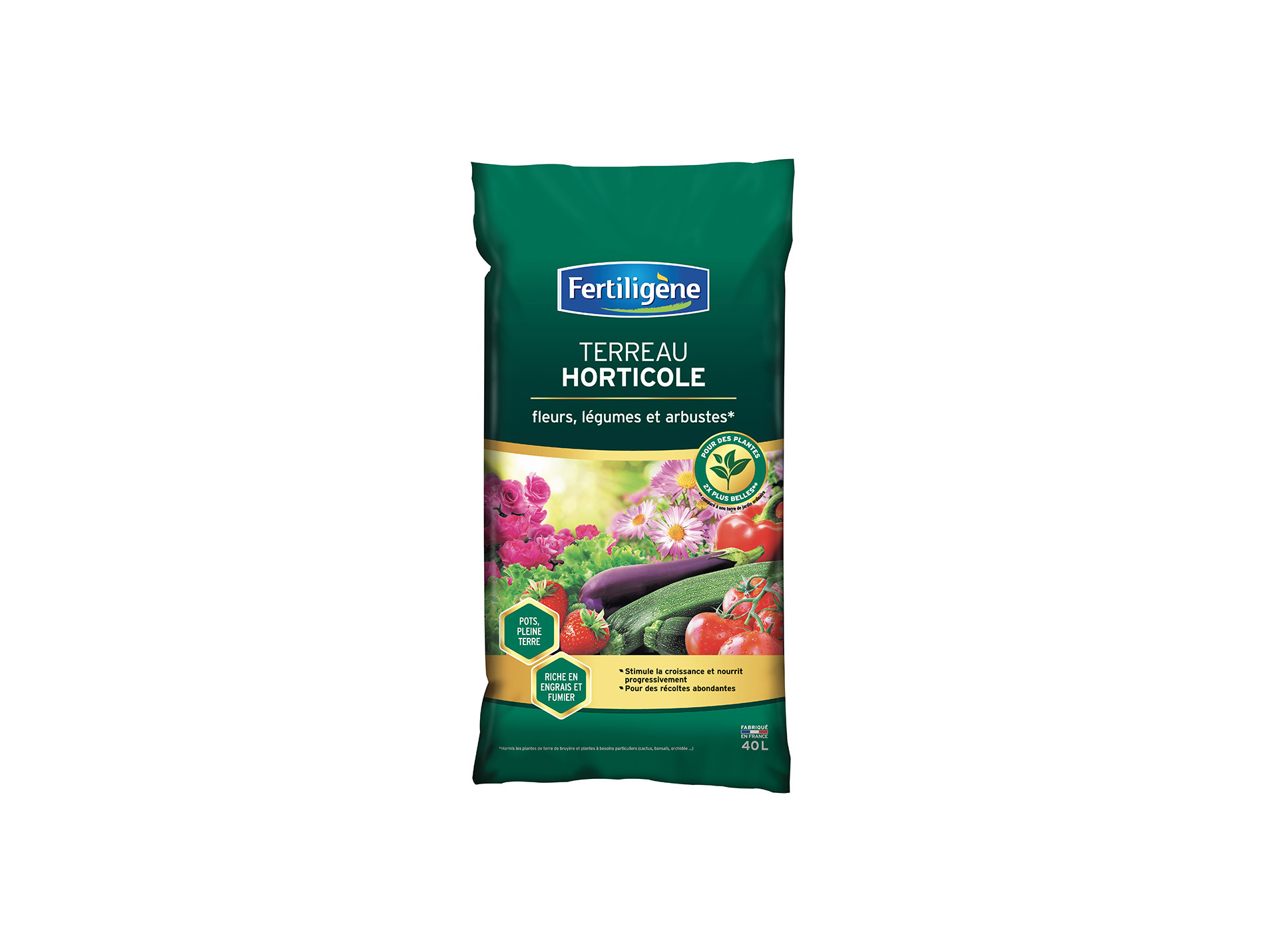 Terreau horticole FERTILIGENE 40L