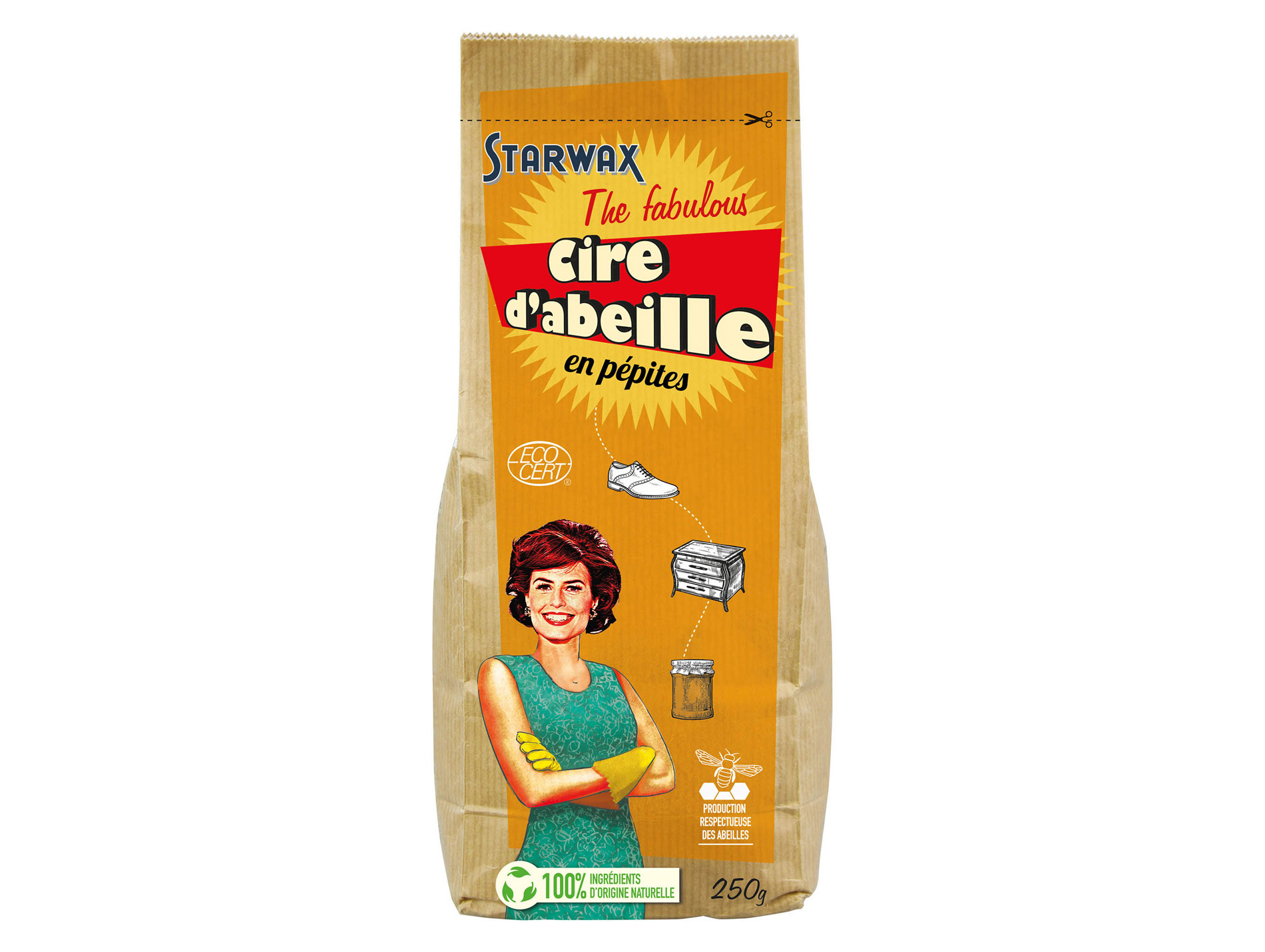 Cire d?abeille STARWAX 250g