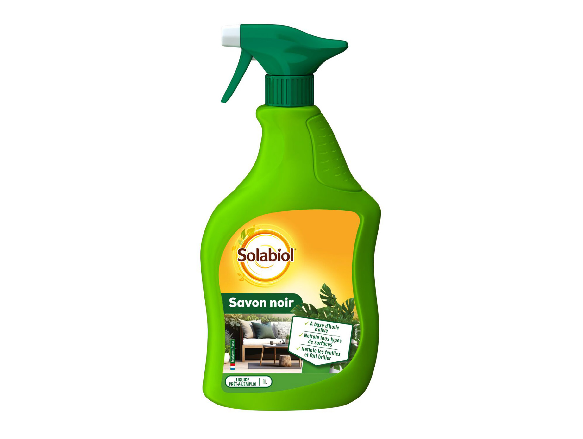 Savon noir prêt à l'emploi SOLABIOL 1L