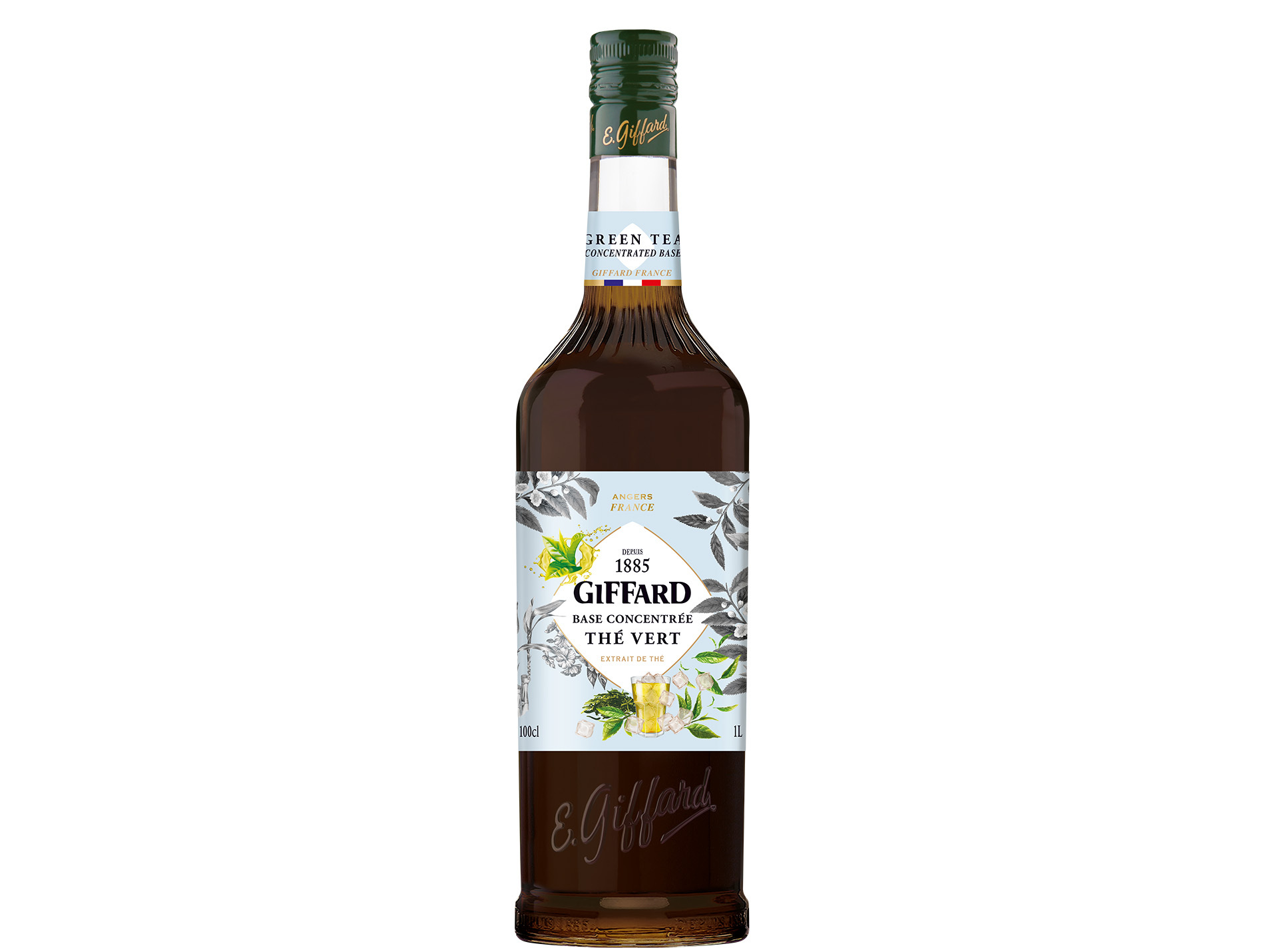 Sirop GIFFARD Base concenté thé vert gif 1L