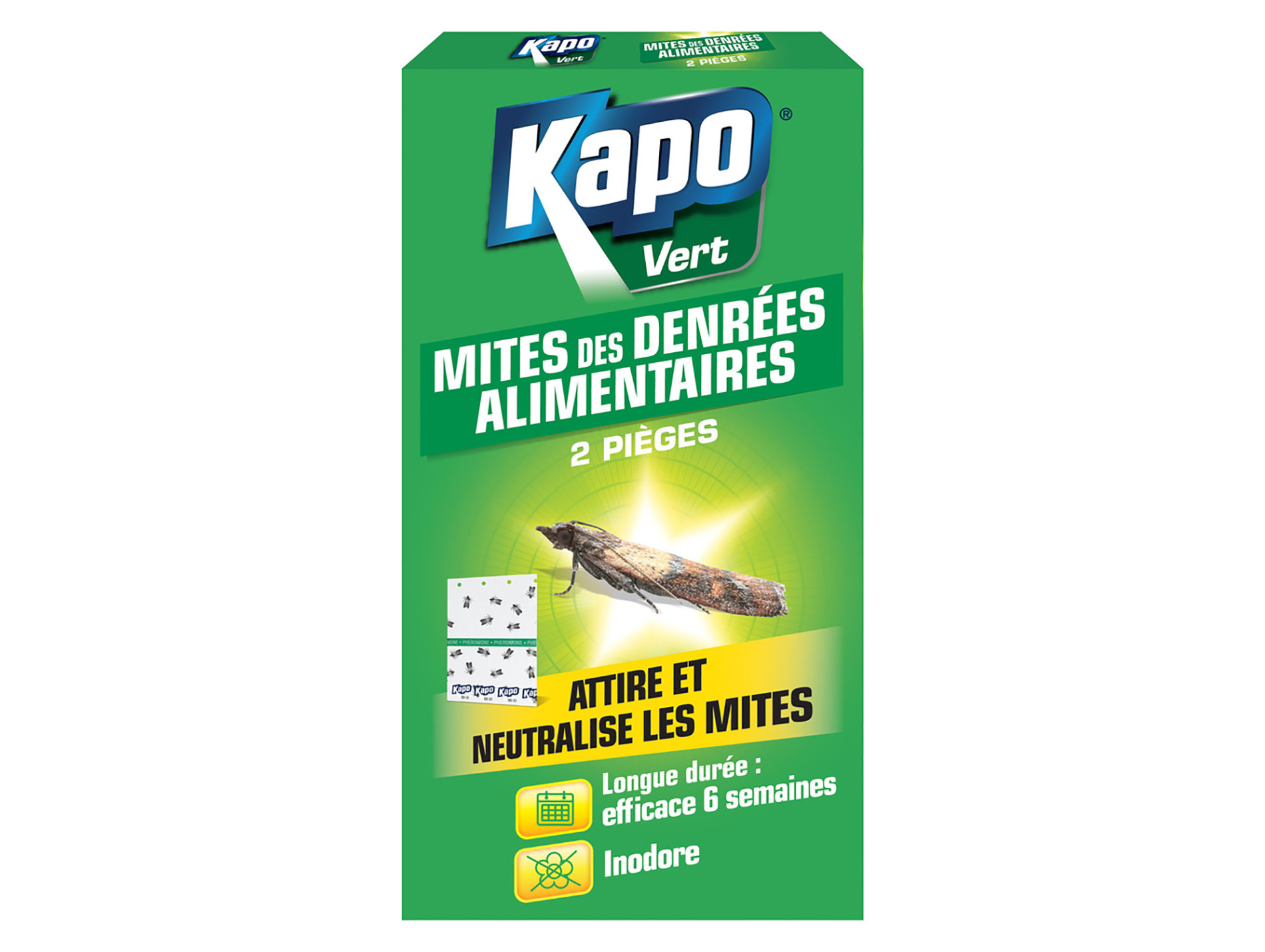 Pièges alimentaires anti-mites KAPO x2