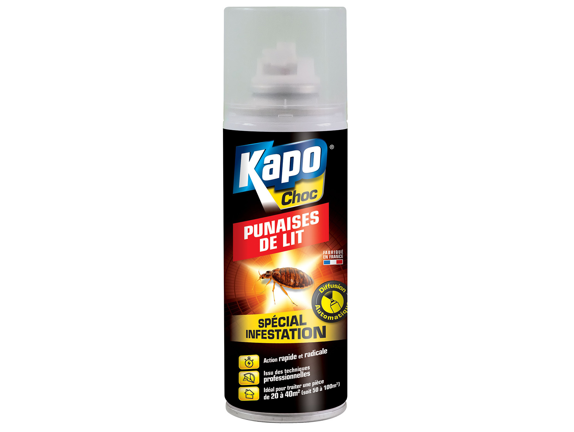Aérosol diffusion en continue punaise de lit KAPO 200ml