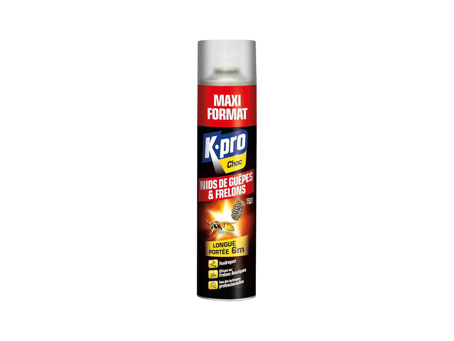 Aérosol nids de guêpes et frelons KAPO foudroyant 600ml