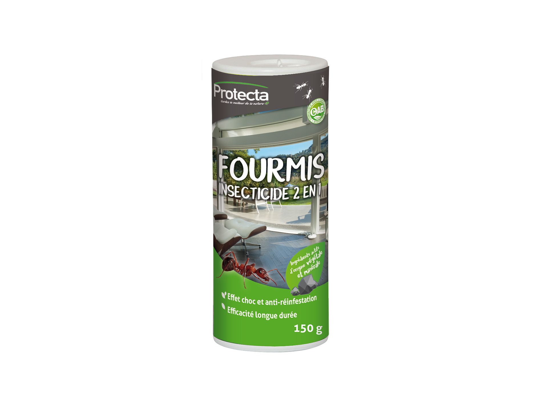 Poudre insecticide 1PROTECTA anti-fourmis 2 en 1 150g