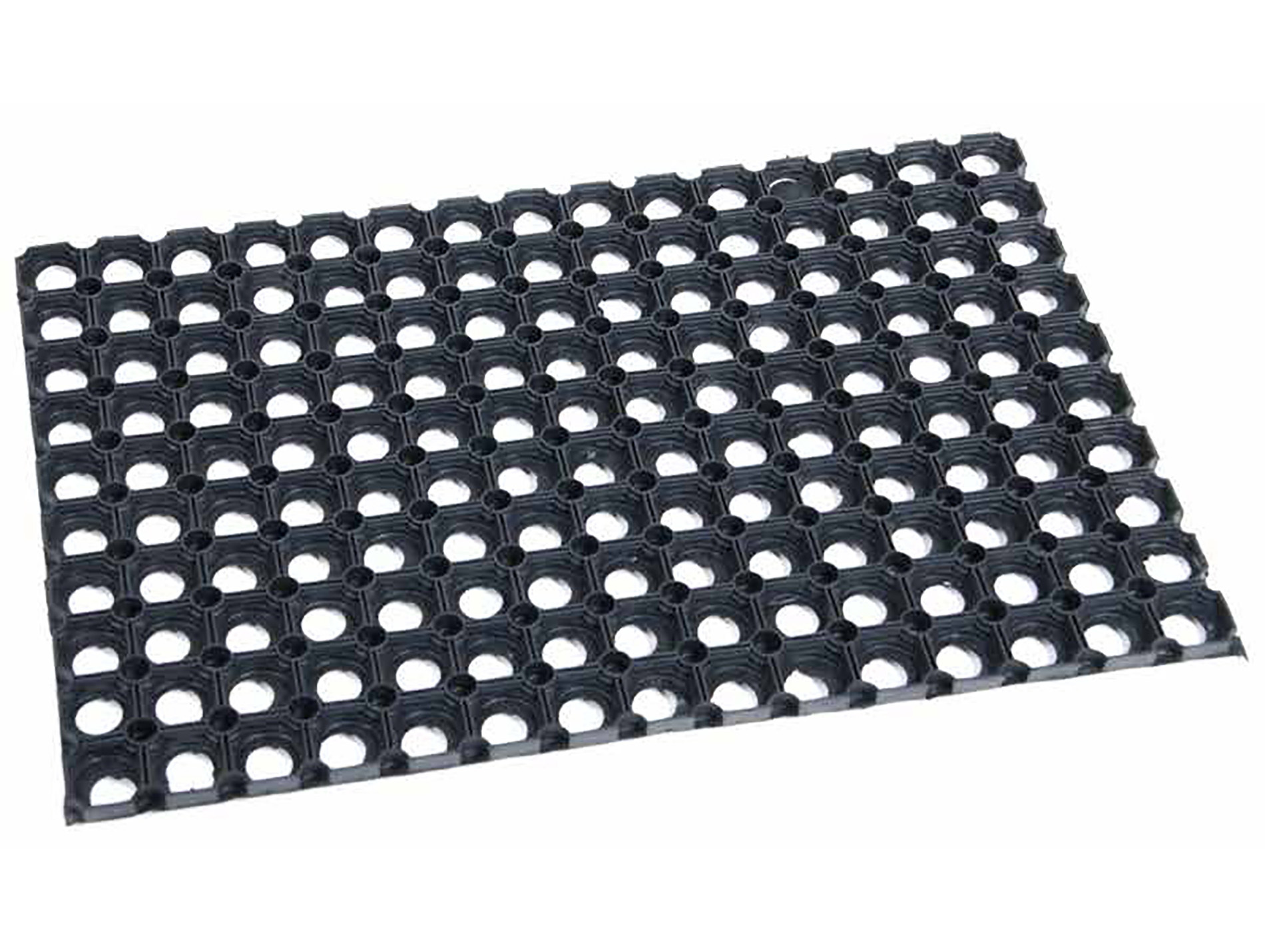 Tapis ruberring noir VICA 40x60cm