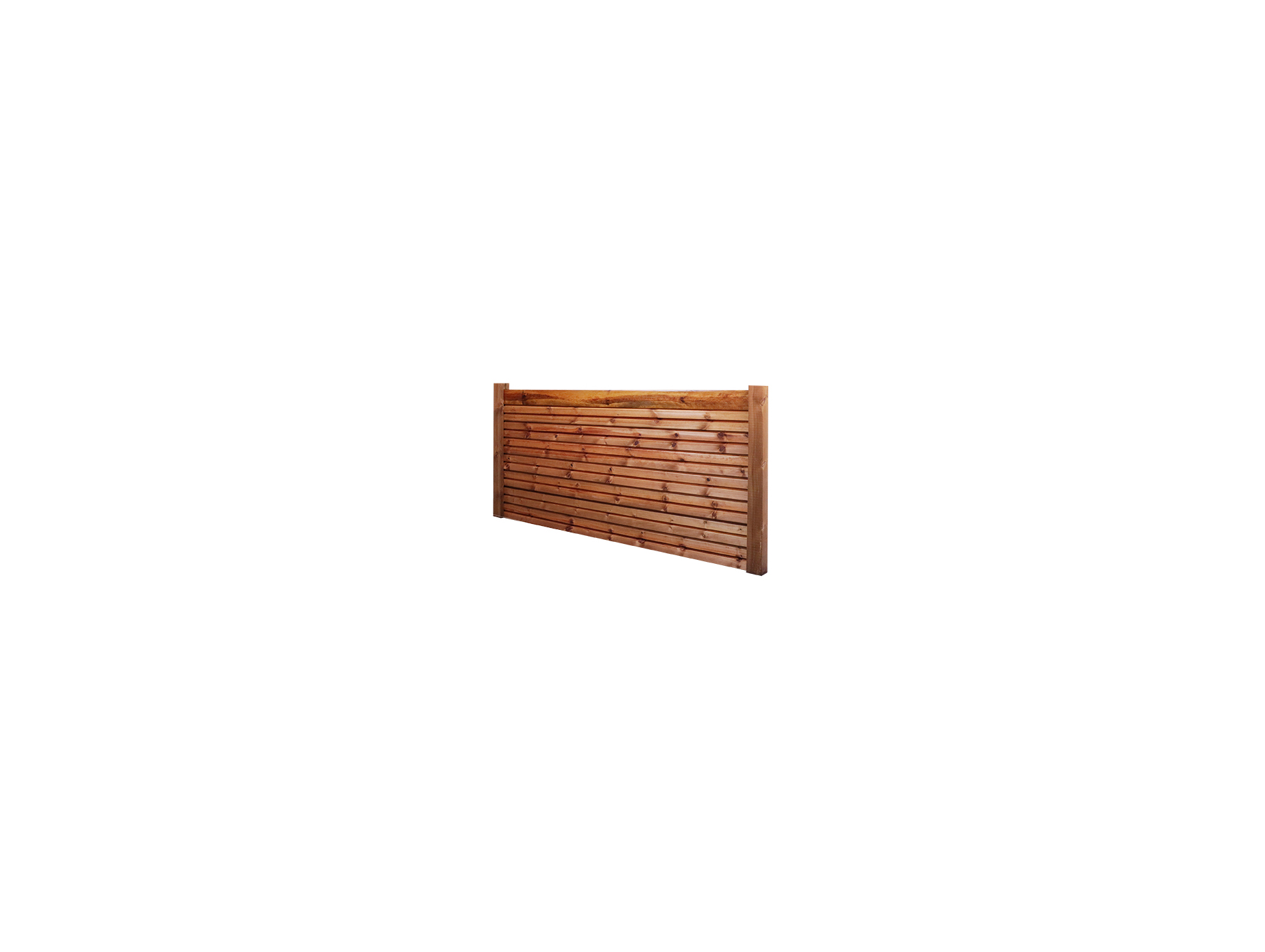 Faux claire-voie brun 300x14cm