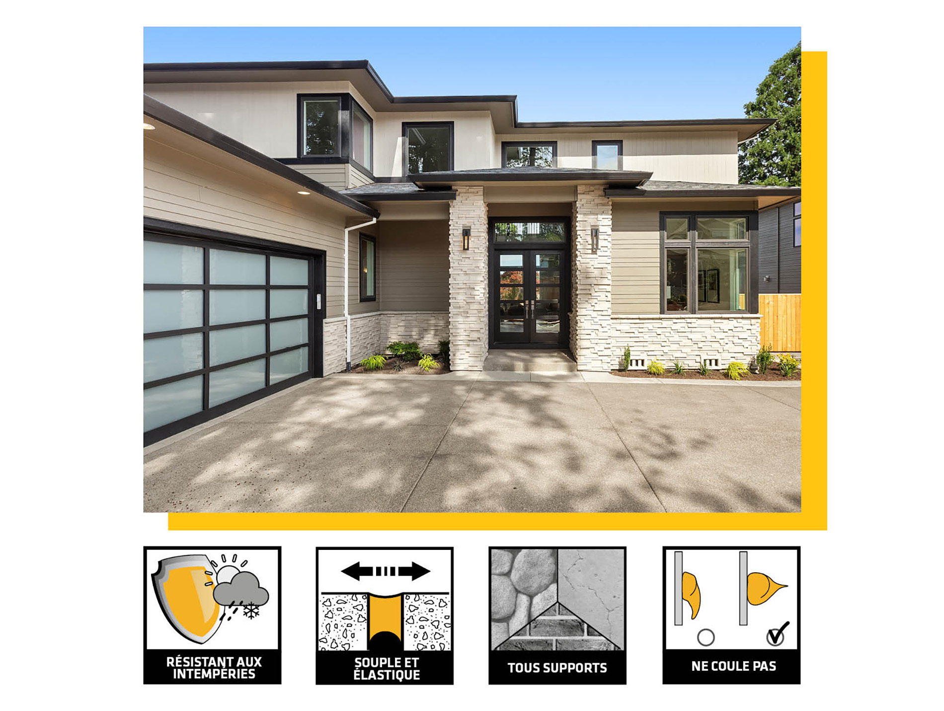 Mastic polyuréthane façade & sol SIKA SikaSeal 183 gris béton 300ml