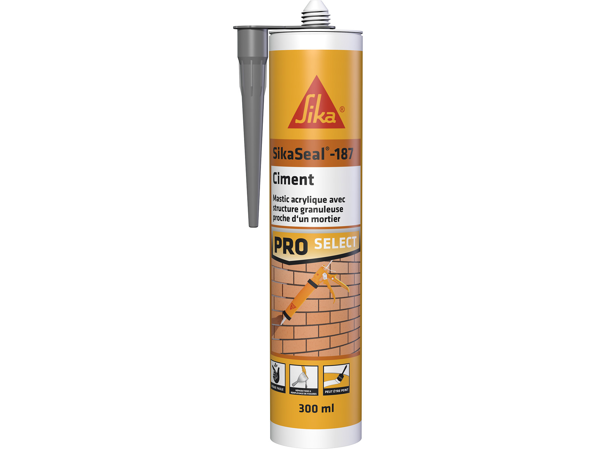 Mastic acrylique SIKA Sikaseal 187 ciment 300ml