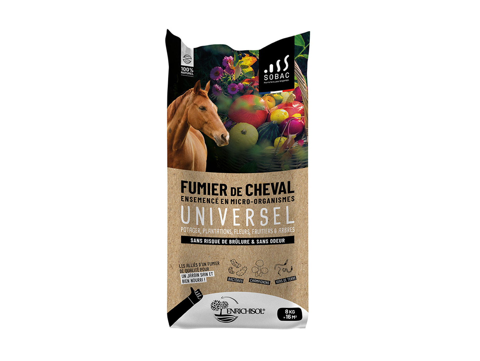 Fumier de cheval 8KG