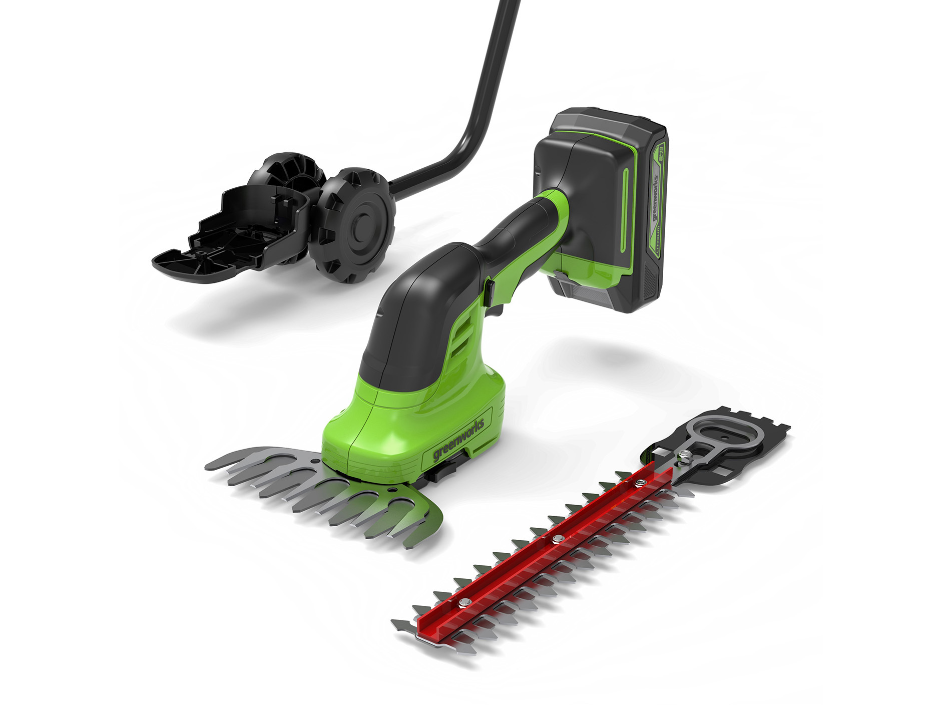 Cisaille à gazon à batterie GREENWORKS G24SHT 24V 2-en-1 B+C