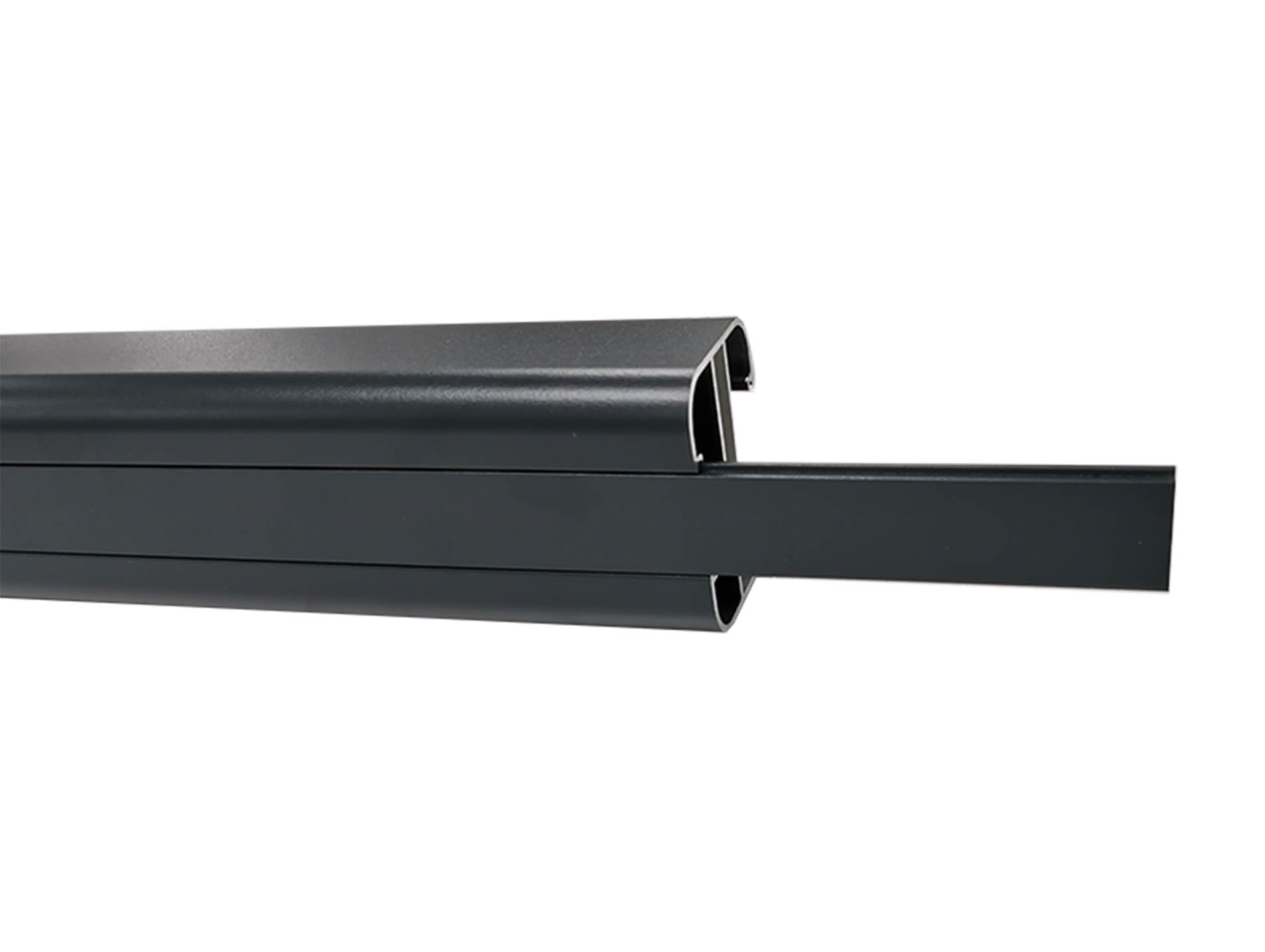 Glissière aluminium poteau Evoluclos DEBARGE H.1,10m gris